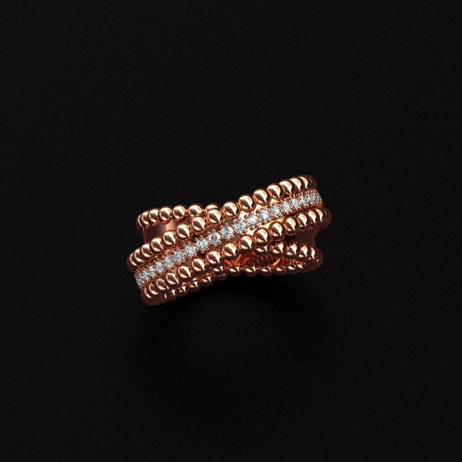 Van Cliff  Ring 3D print model_2