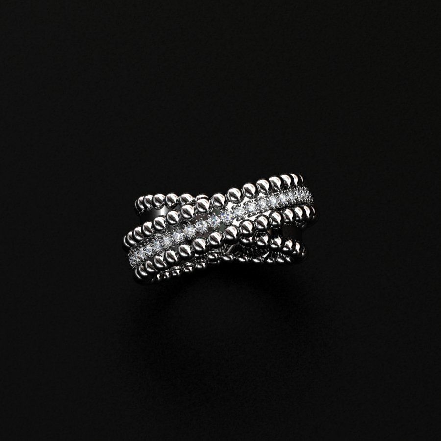 Van Cliff  Ring 3D print model_1