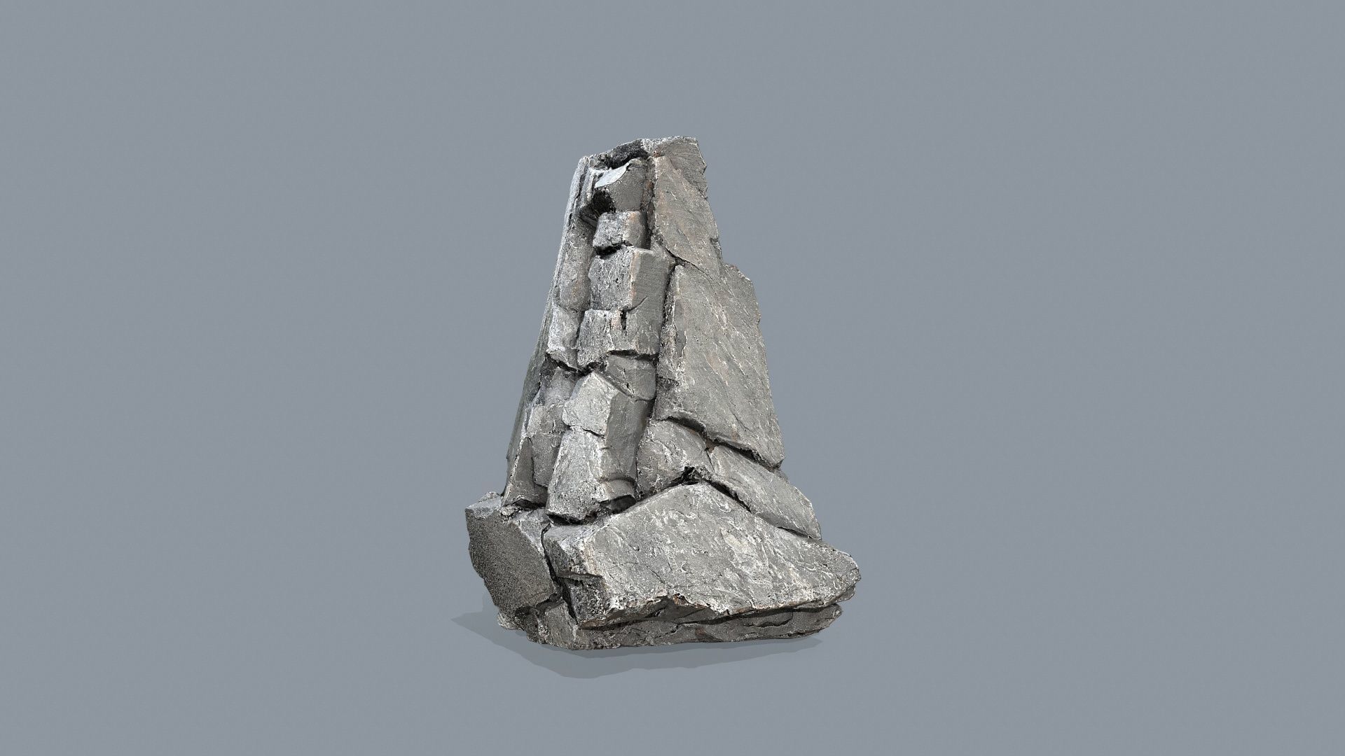 cliff rocks   Low-poly 3D model_9