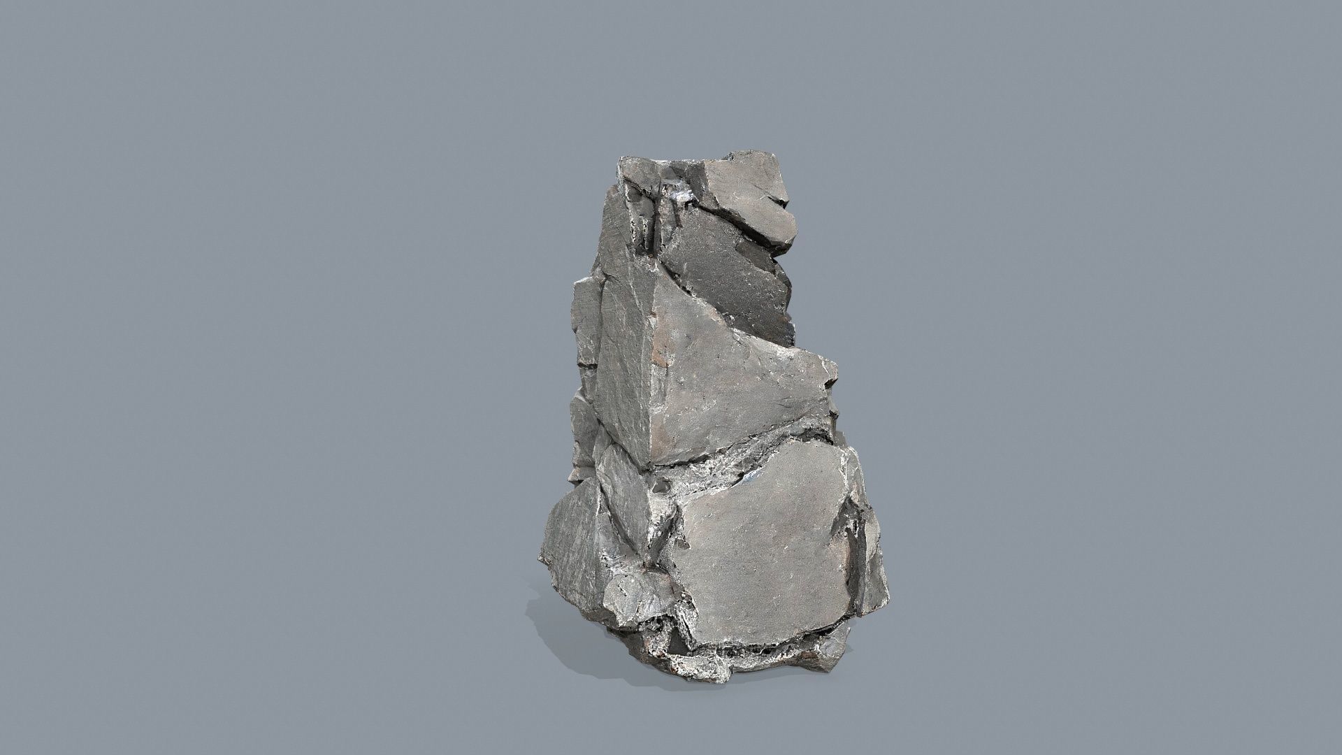 cliff rocks   Low-poly 3D model_7