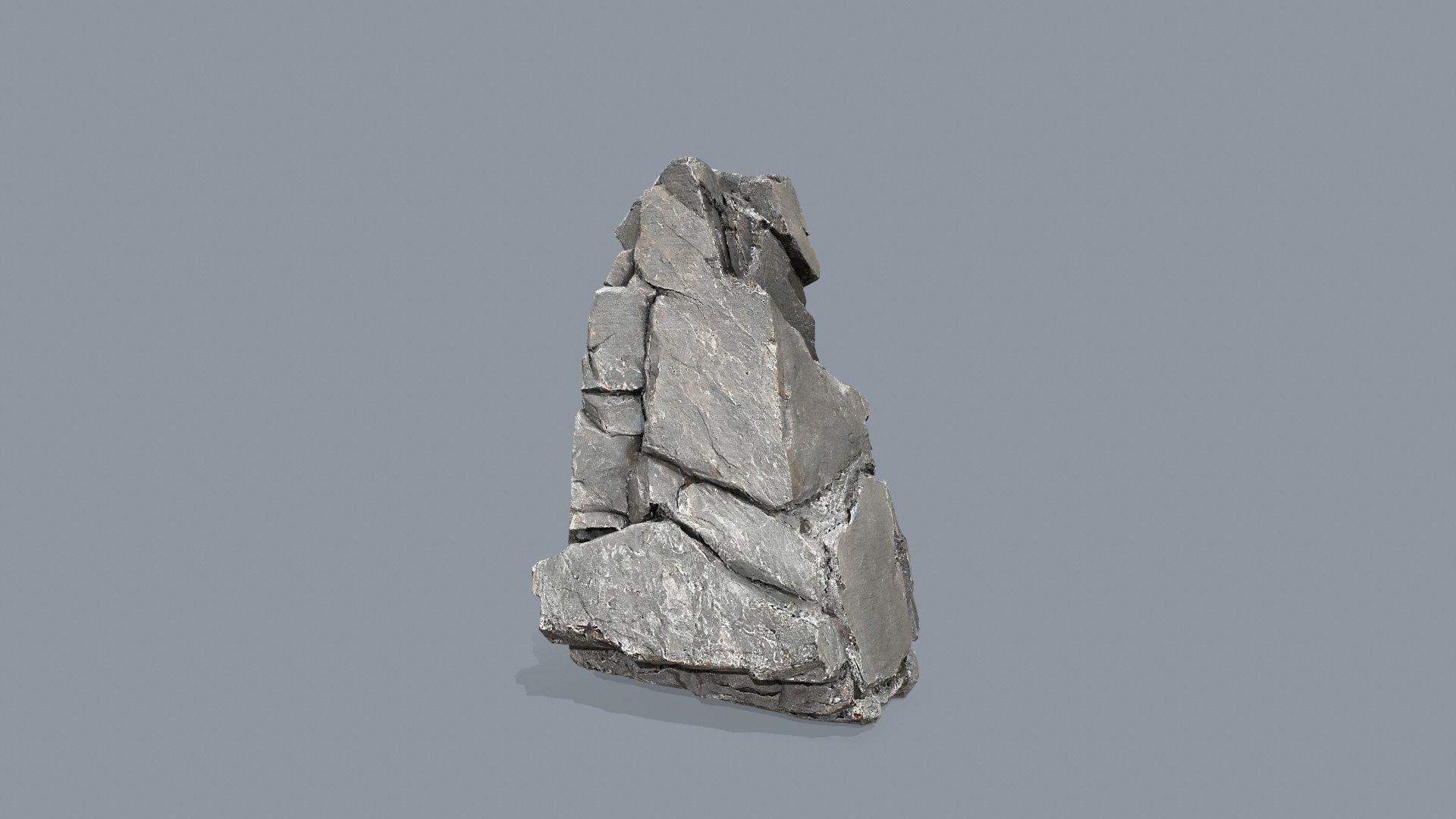cliff rocks   Low-poly 3D model_8
