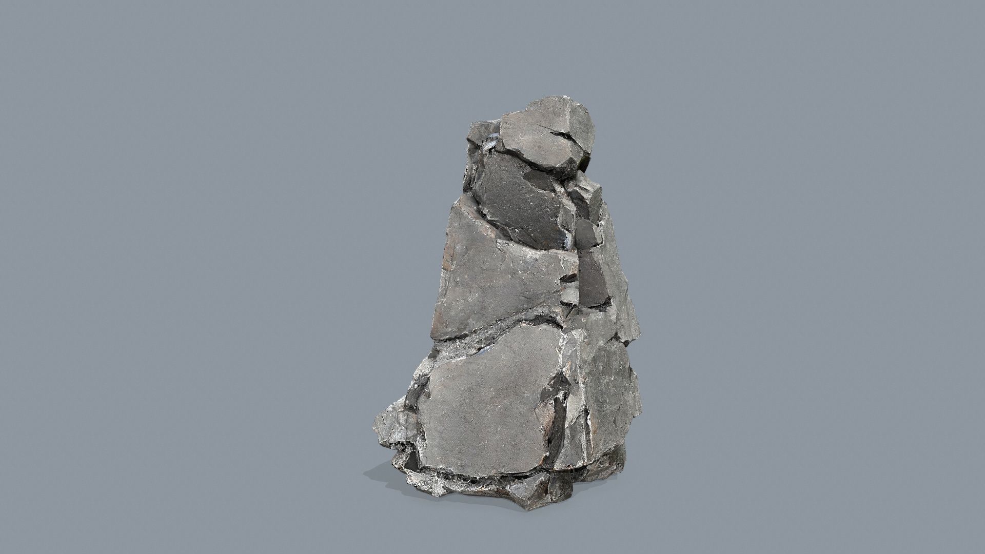 cliff rocks   Low-poly 3D model_6