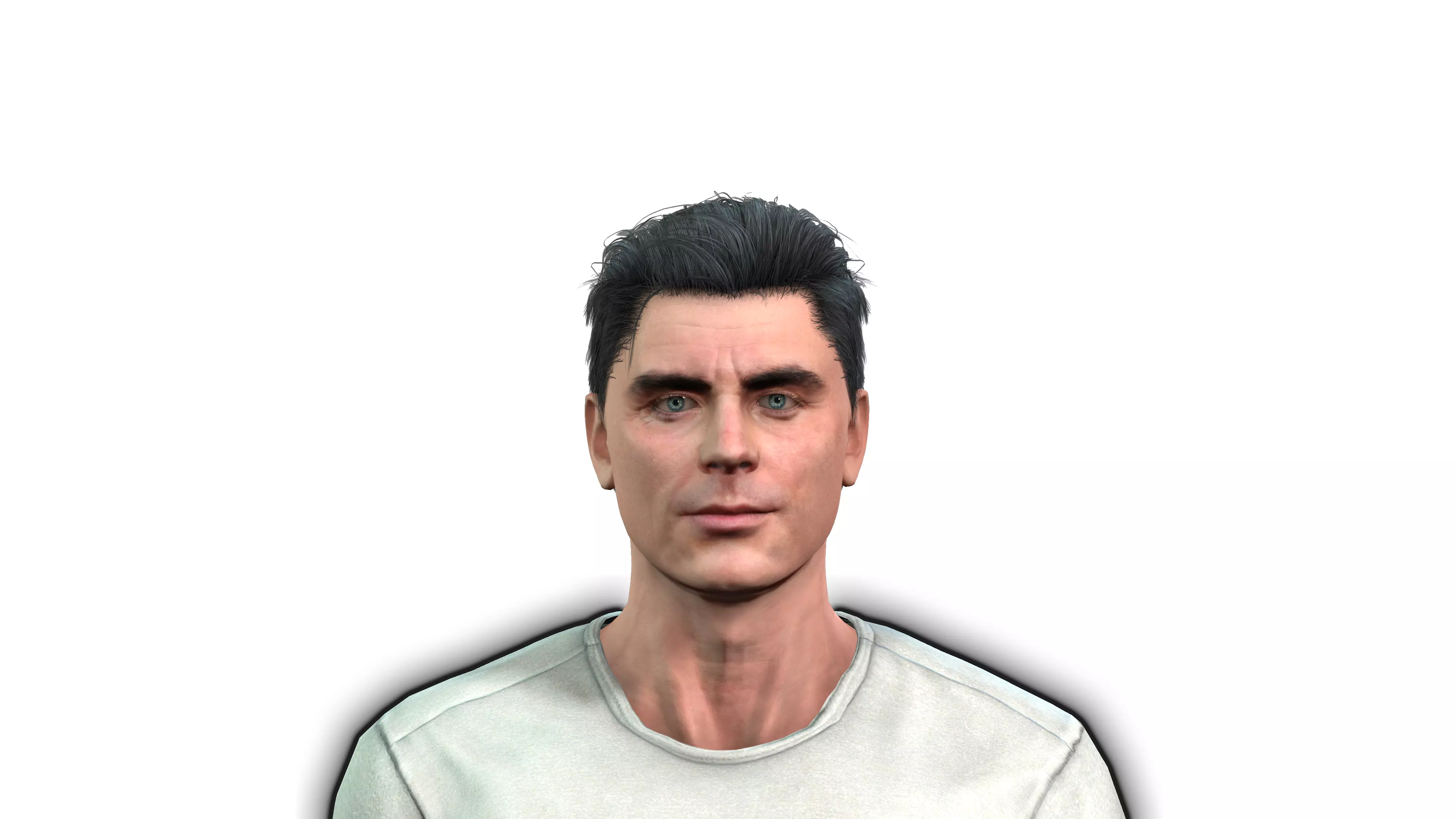 3D Character Model Fully Rigged and Textured 3D model_0