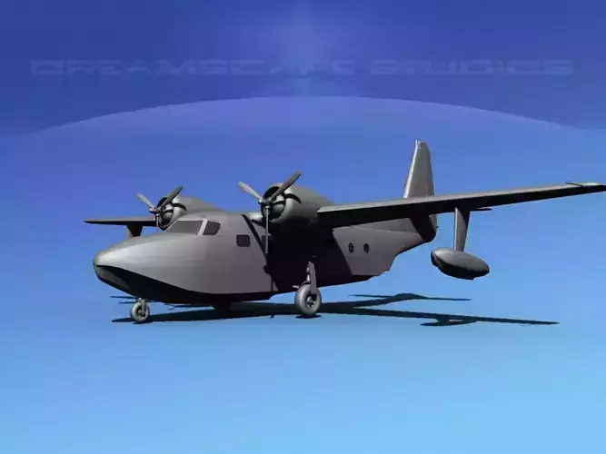 Grumman G-73 Mallard VBM 3D model