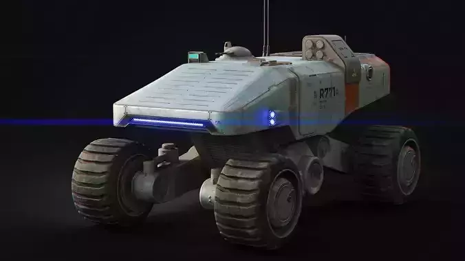 Martian Space Rover Mars Explorer Low-poly 3D model