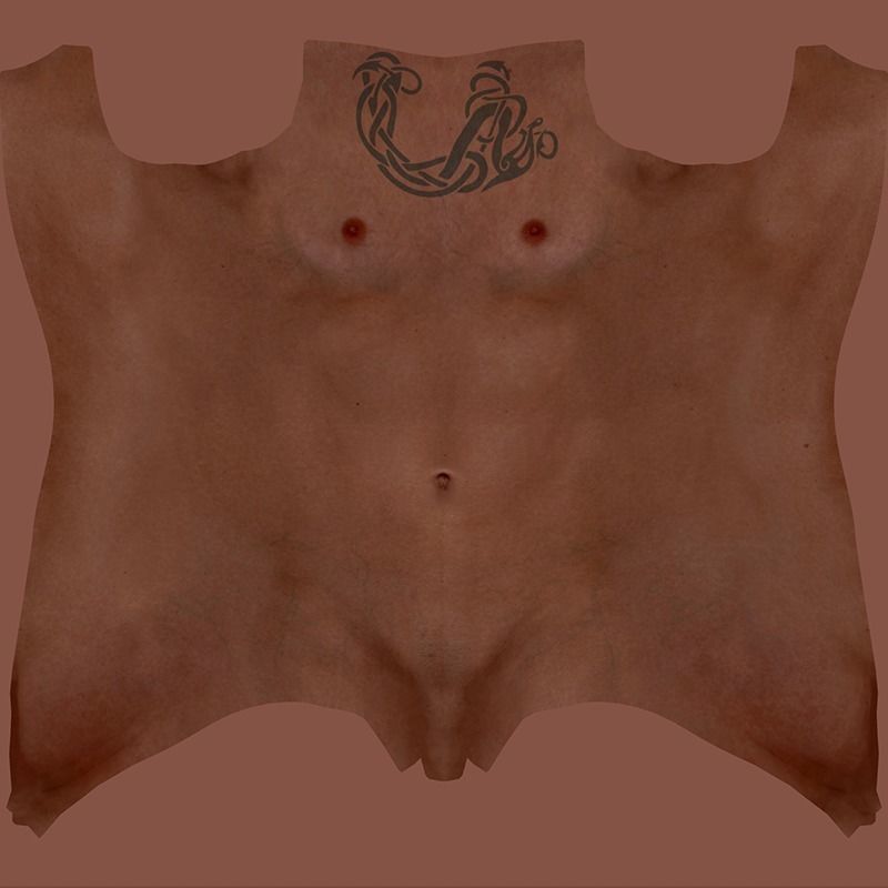 African Girl - 3D Character Model Low-poly 3D model_24