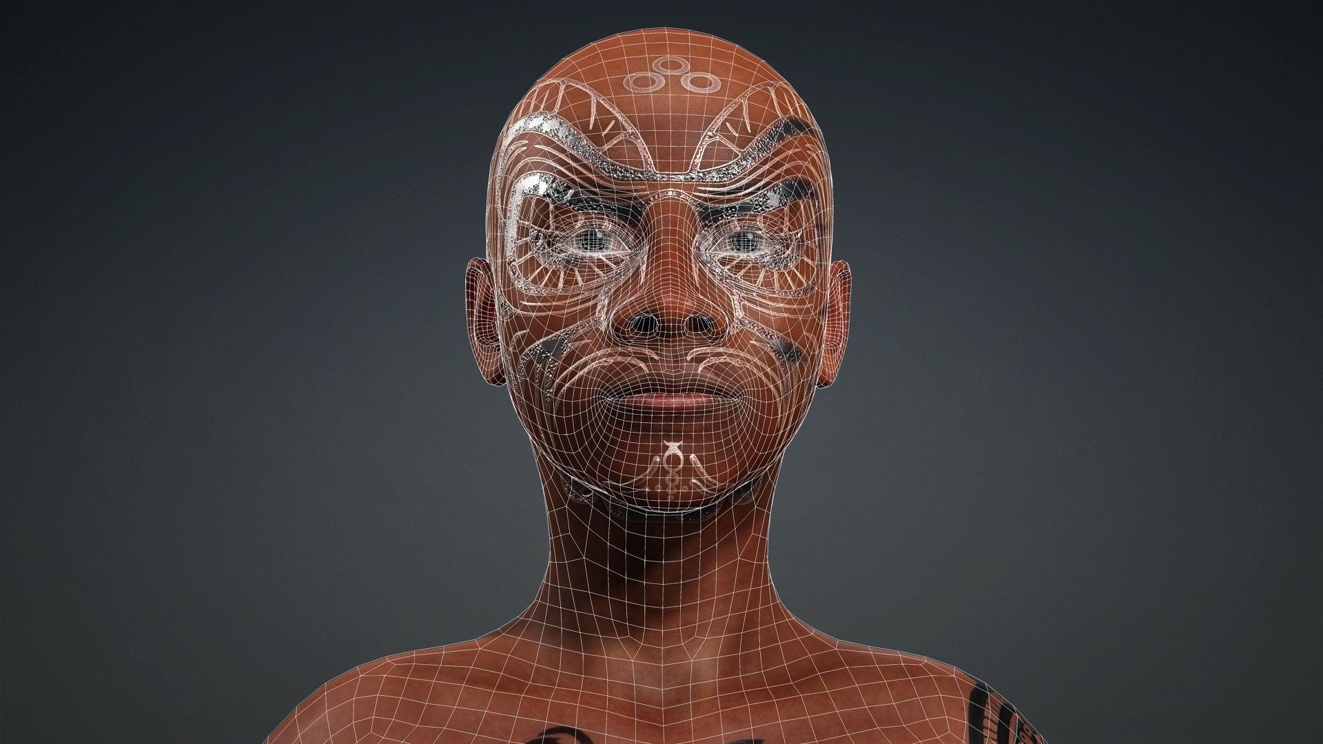 African Girl - 3D Character Model Low-poly 3D model_22