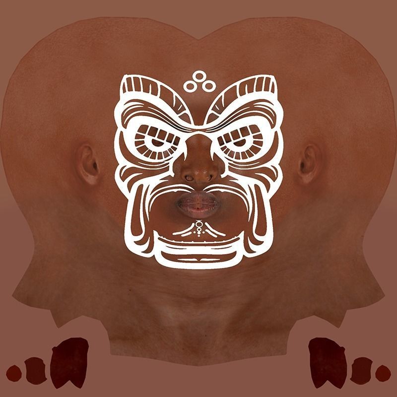 African Girl - 3D Character Model Low-poly 3D model_23