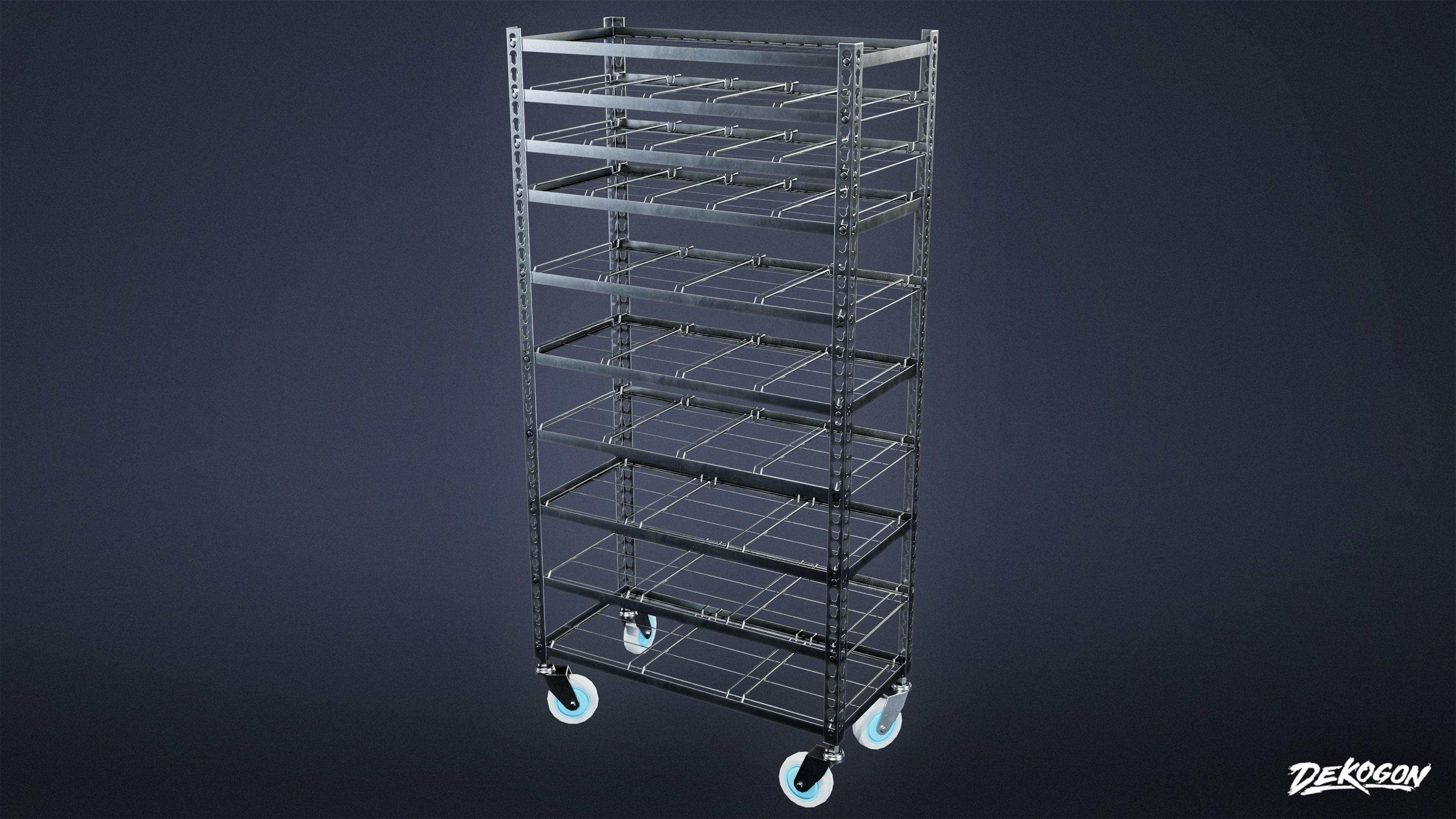 HOSPITAL - Shelf 02 - LOW POLY Low-poly 3D model_3