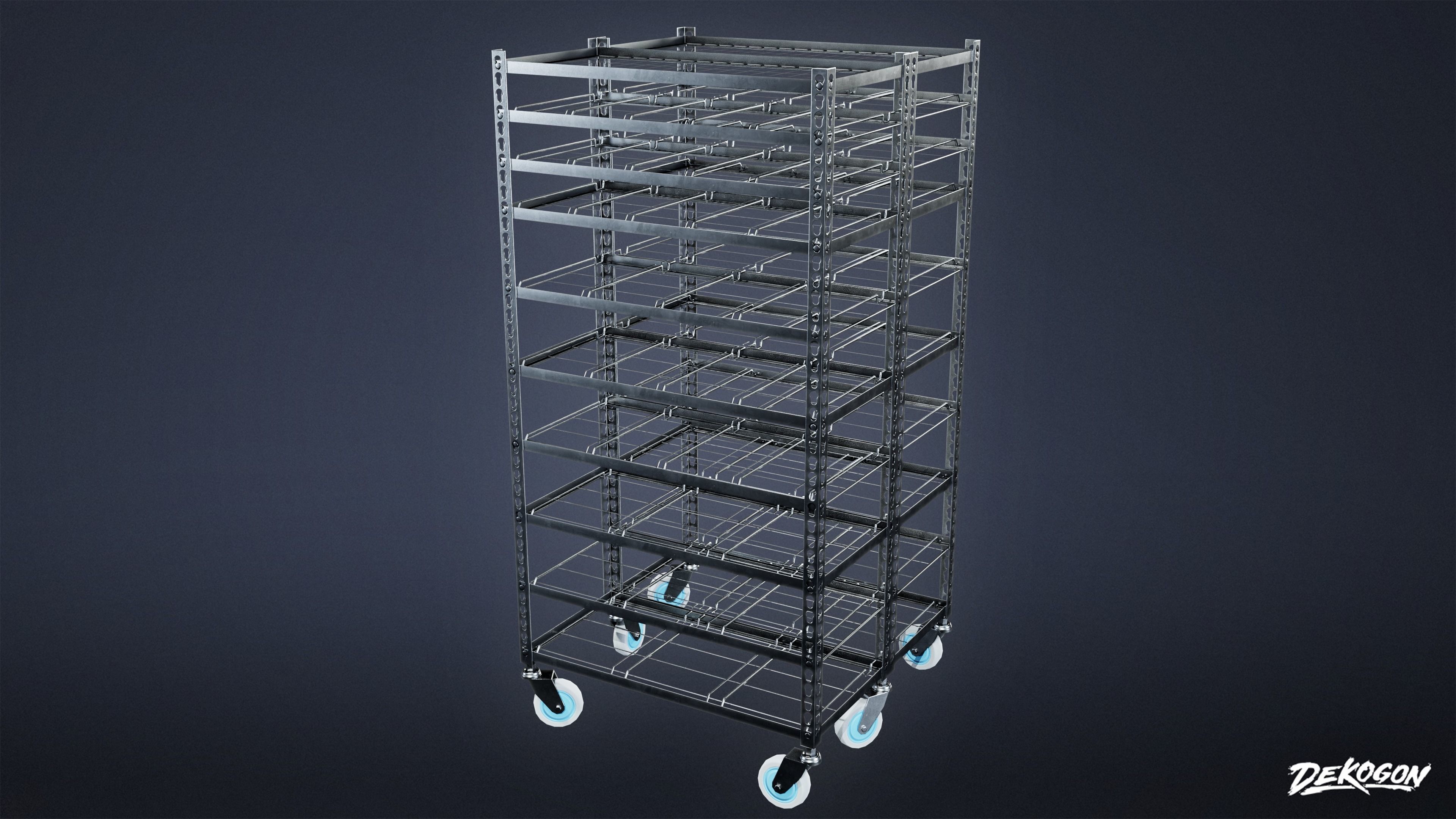 HOSPITAL - Shelf 02 - LOW POLY Low-poly 3D model_2