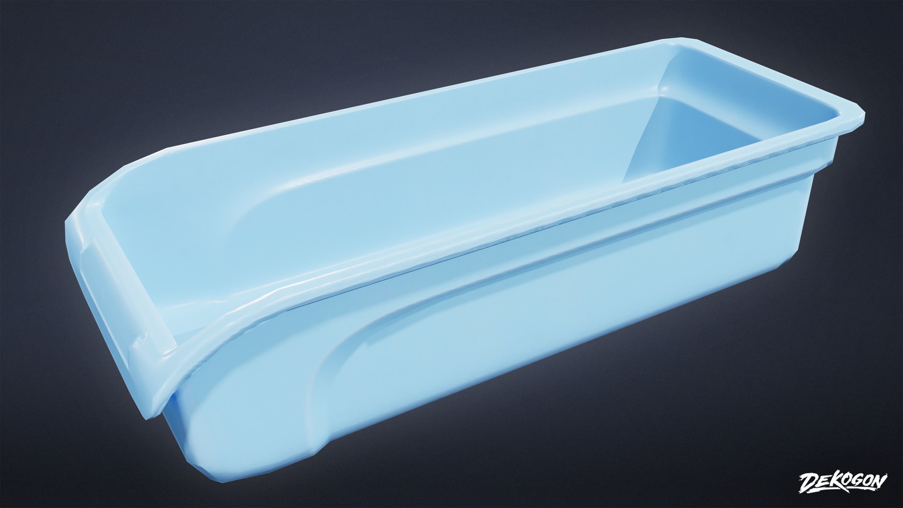 HOSPITAL - Shelf 02 - LOW POLY Low-poly 3D model_6