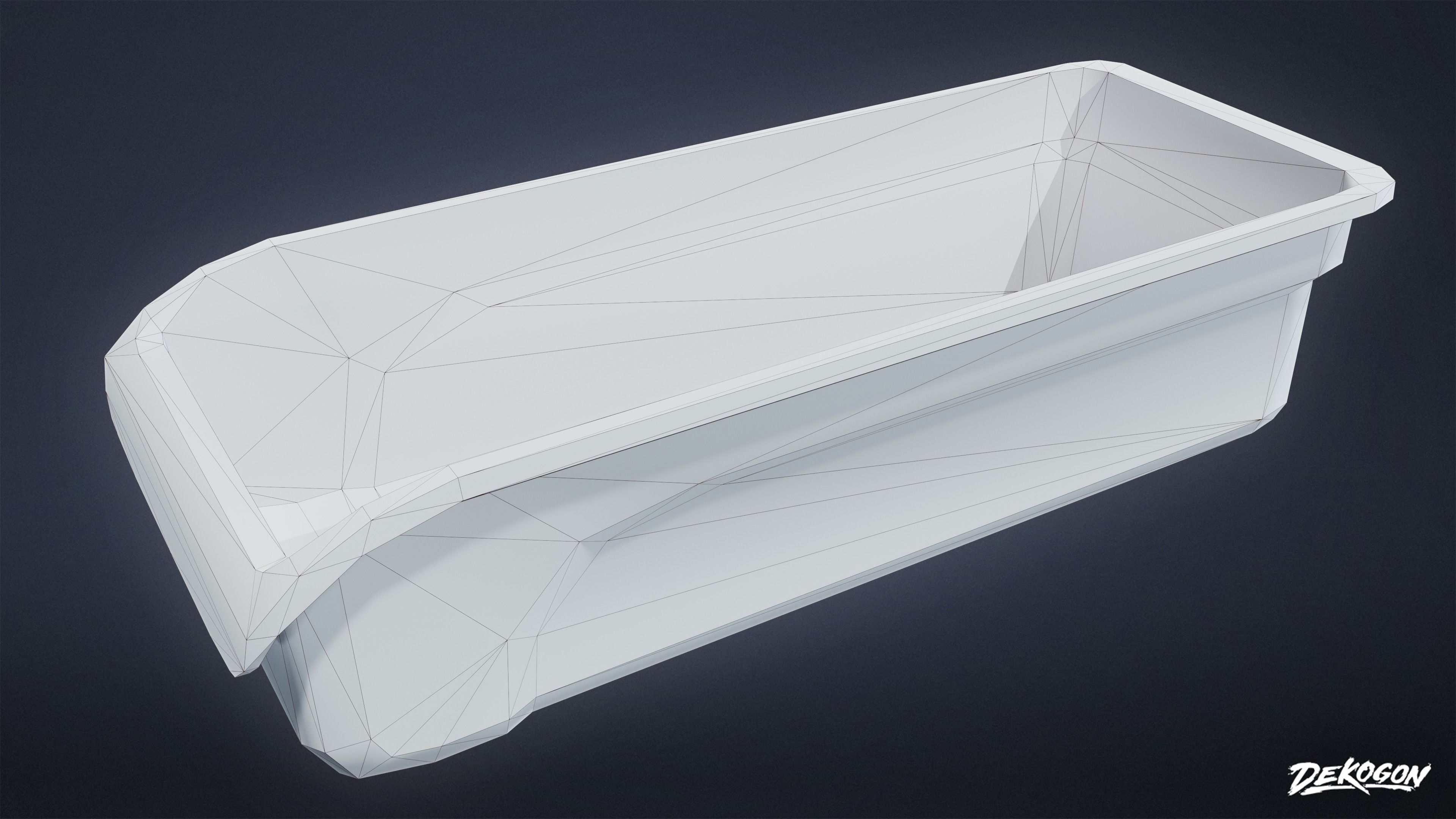 HOSPITAL - Shelf 02 - LOW POLY Low-poly 3D model_7