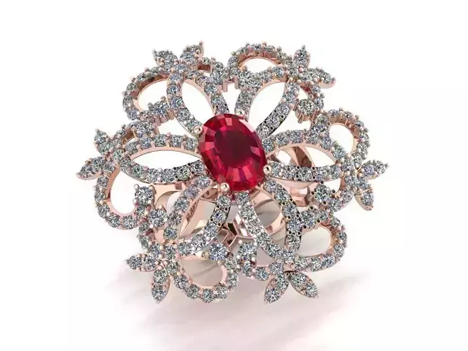 Ruby Diamond Ring
