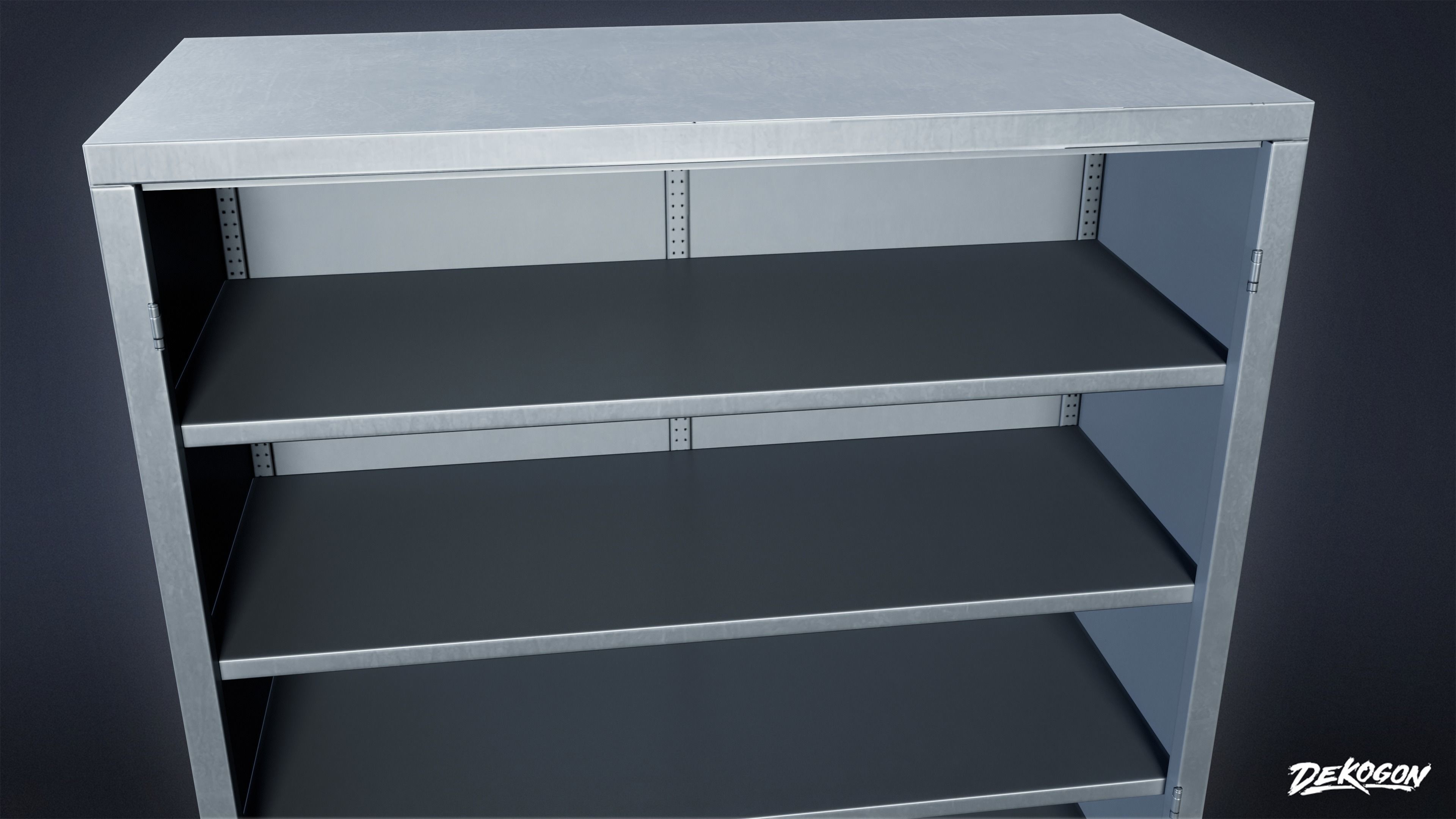HOSPITAL - Shelf 03 - LOW POLY Low-poly 3D model_6