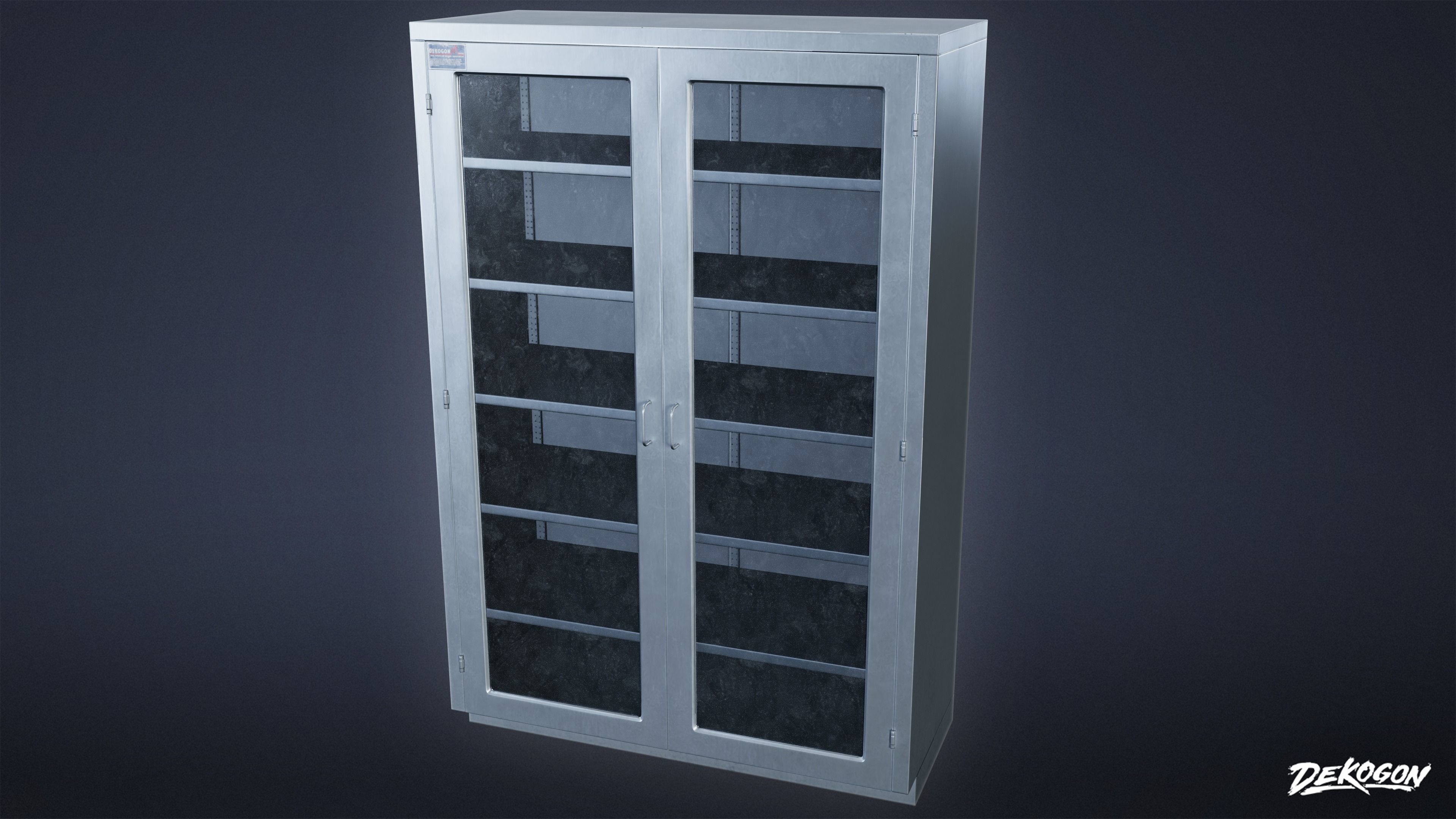 HOSPITAL - Shelf 03 - LOW POLY Low-poly 3D model_1