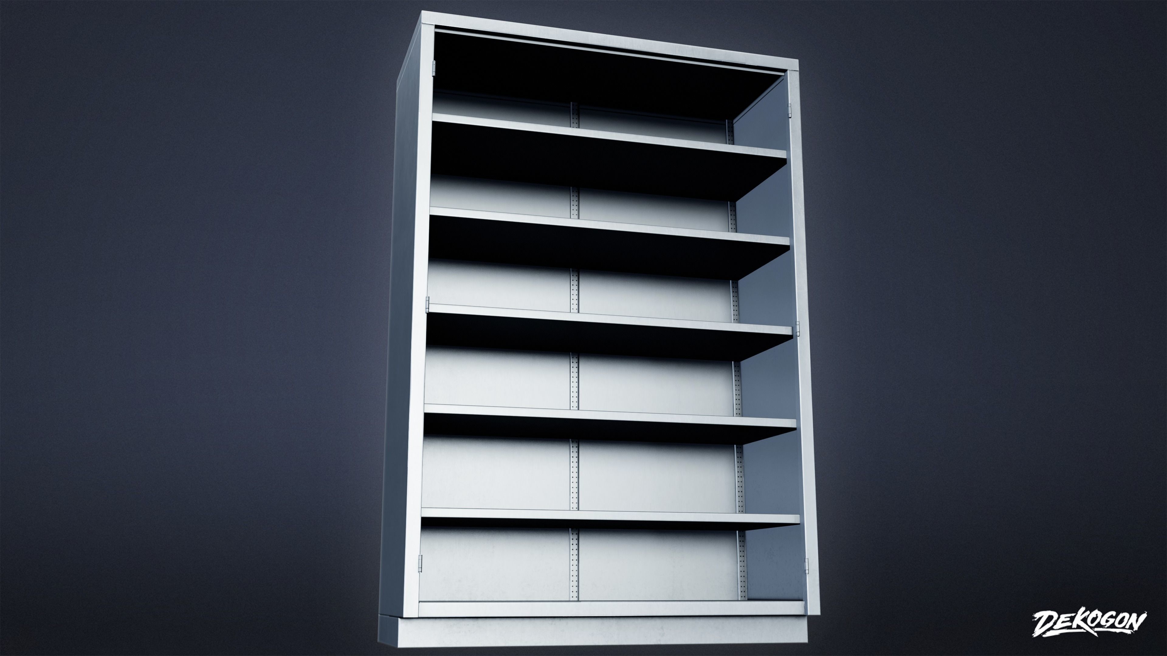 HOSPITAL - Shelf 03 - LOW POLY Low-poly 3D model_5