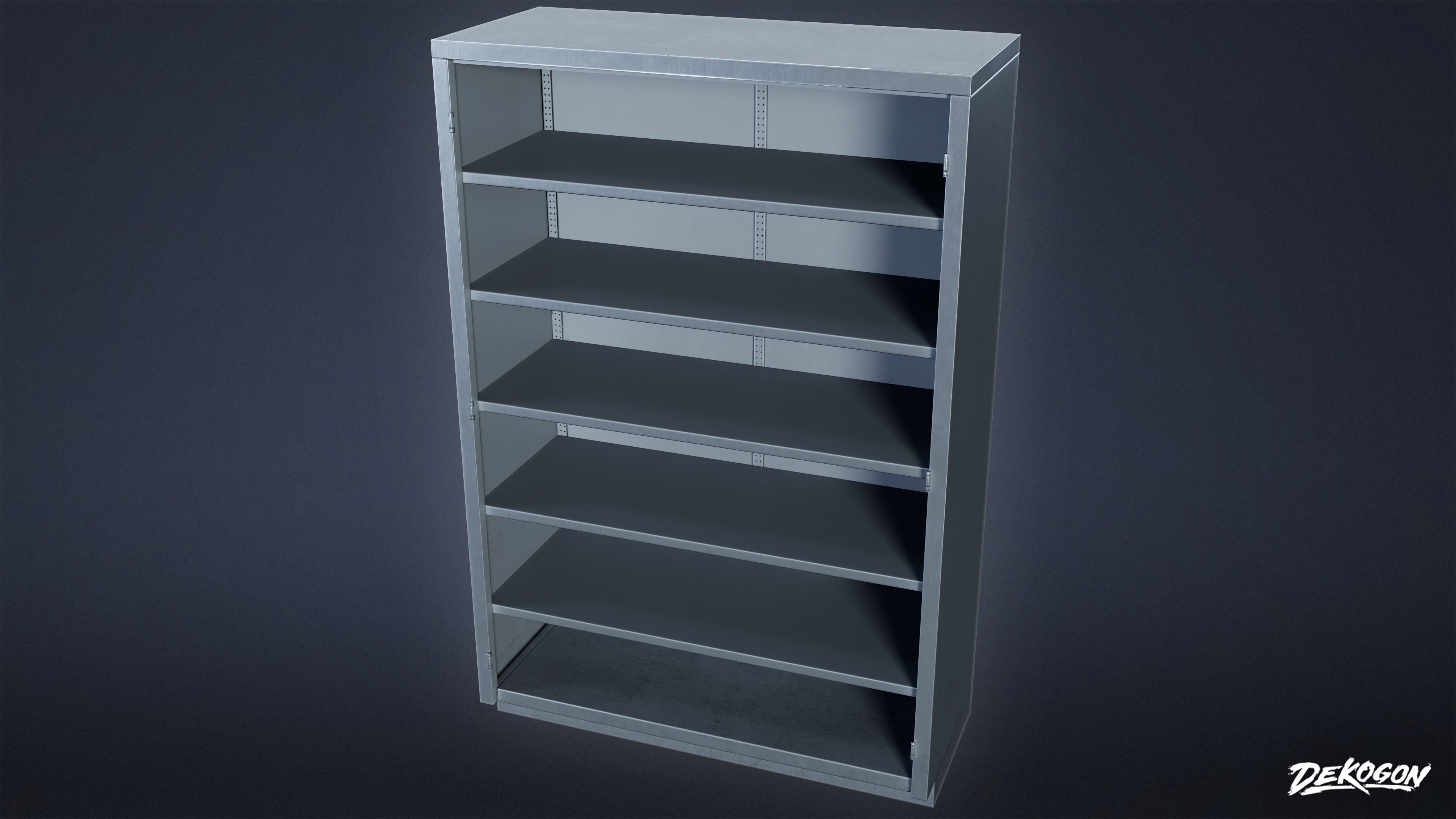 HOSPITAL - Shelf 03 - LOW POLY Low-poly 3D model_4