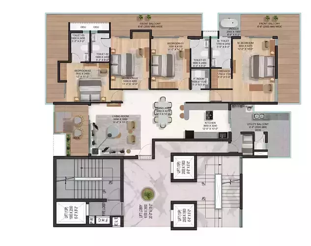 Best way to Render a Floor Plan in Photoshop Exercise File Free 3D model
