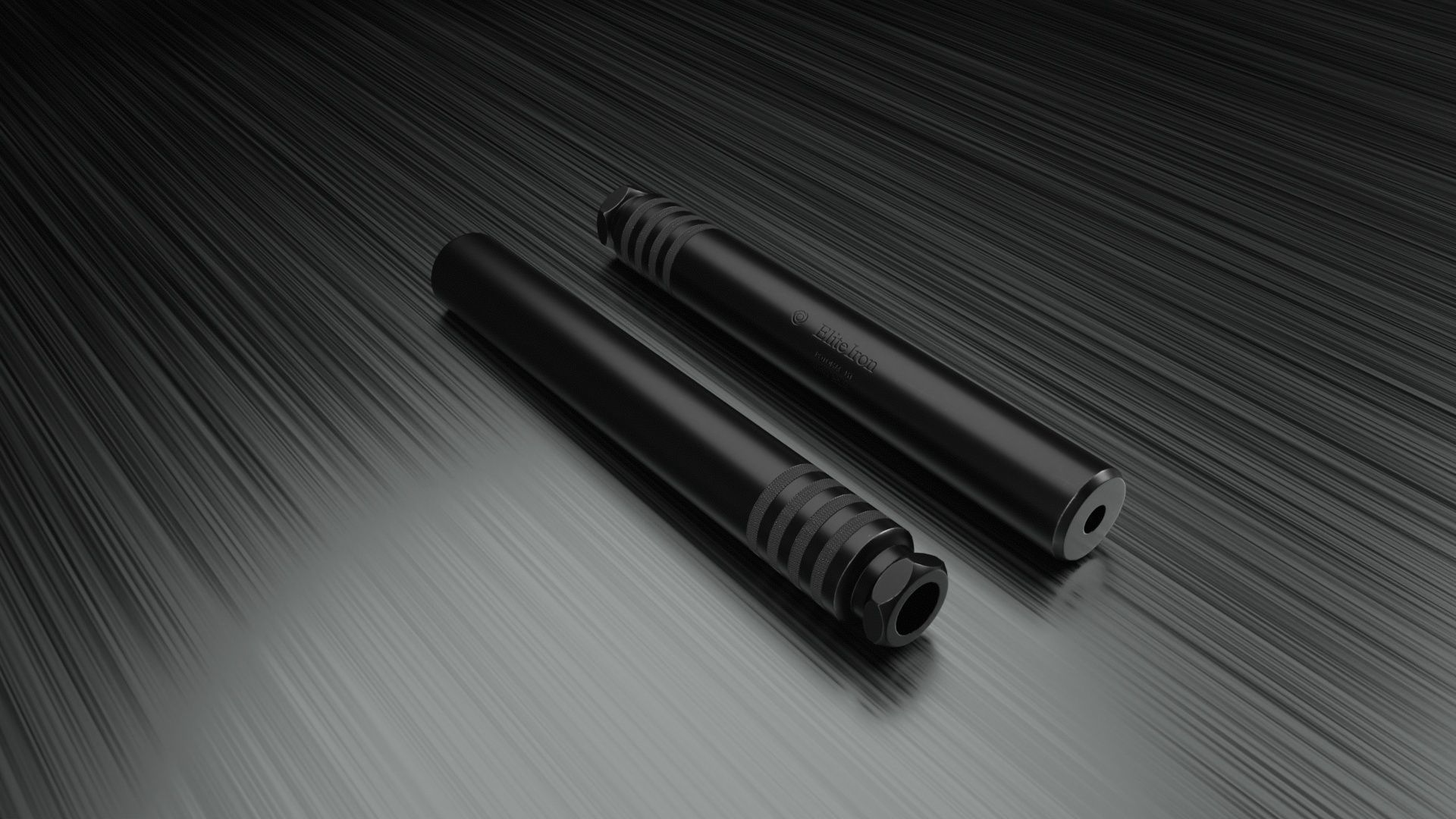 Elite Iron ALPHA Suppressor Low-poly 3D model_10