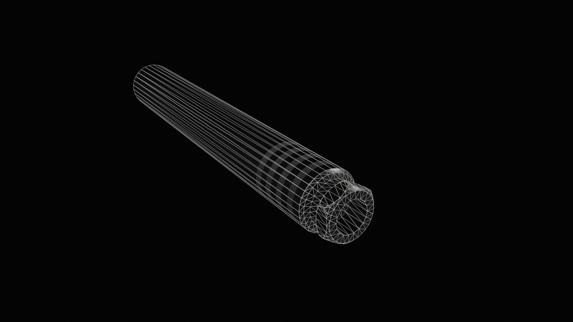 Elite Iron ALPHA Suppressor Low-poly 3D model_13