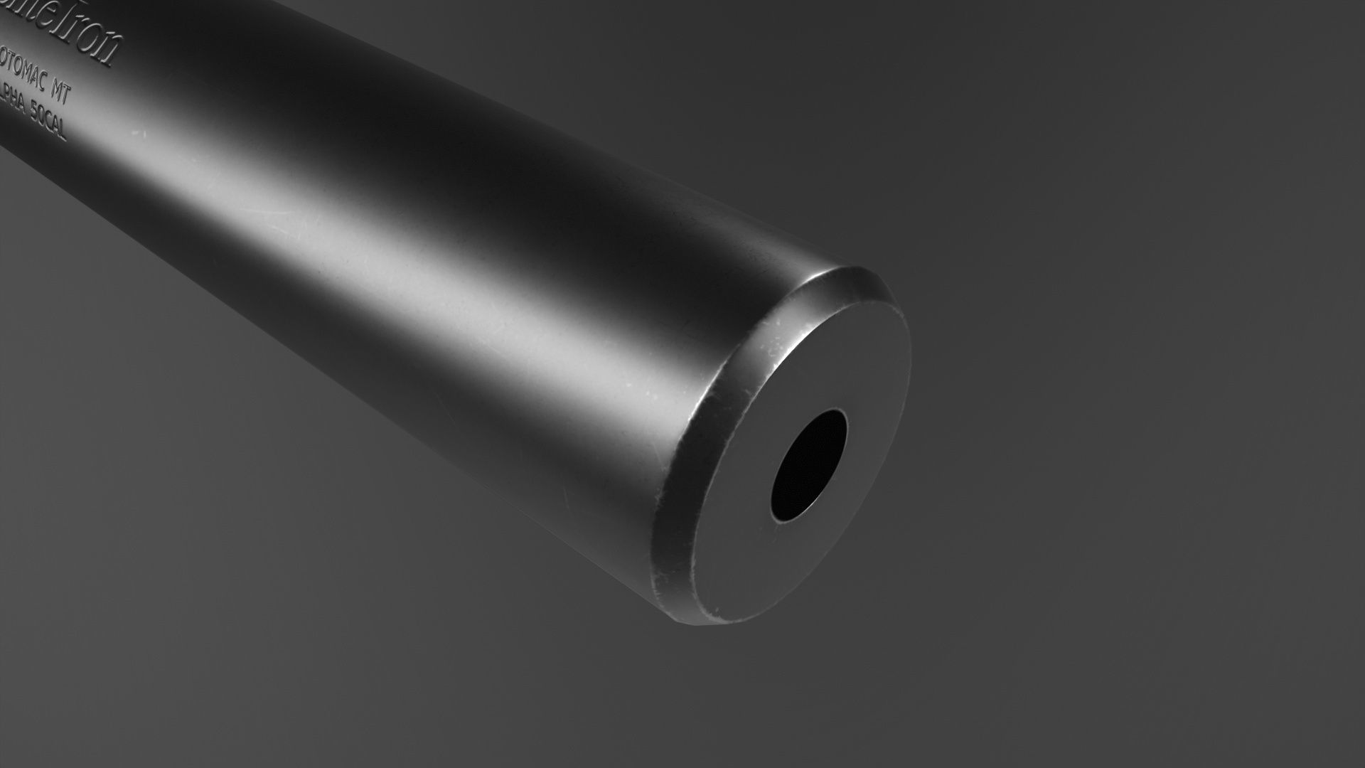 Elite Iron ALPHA Suppressor Low-poly 3D model_7