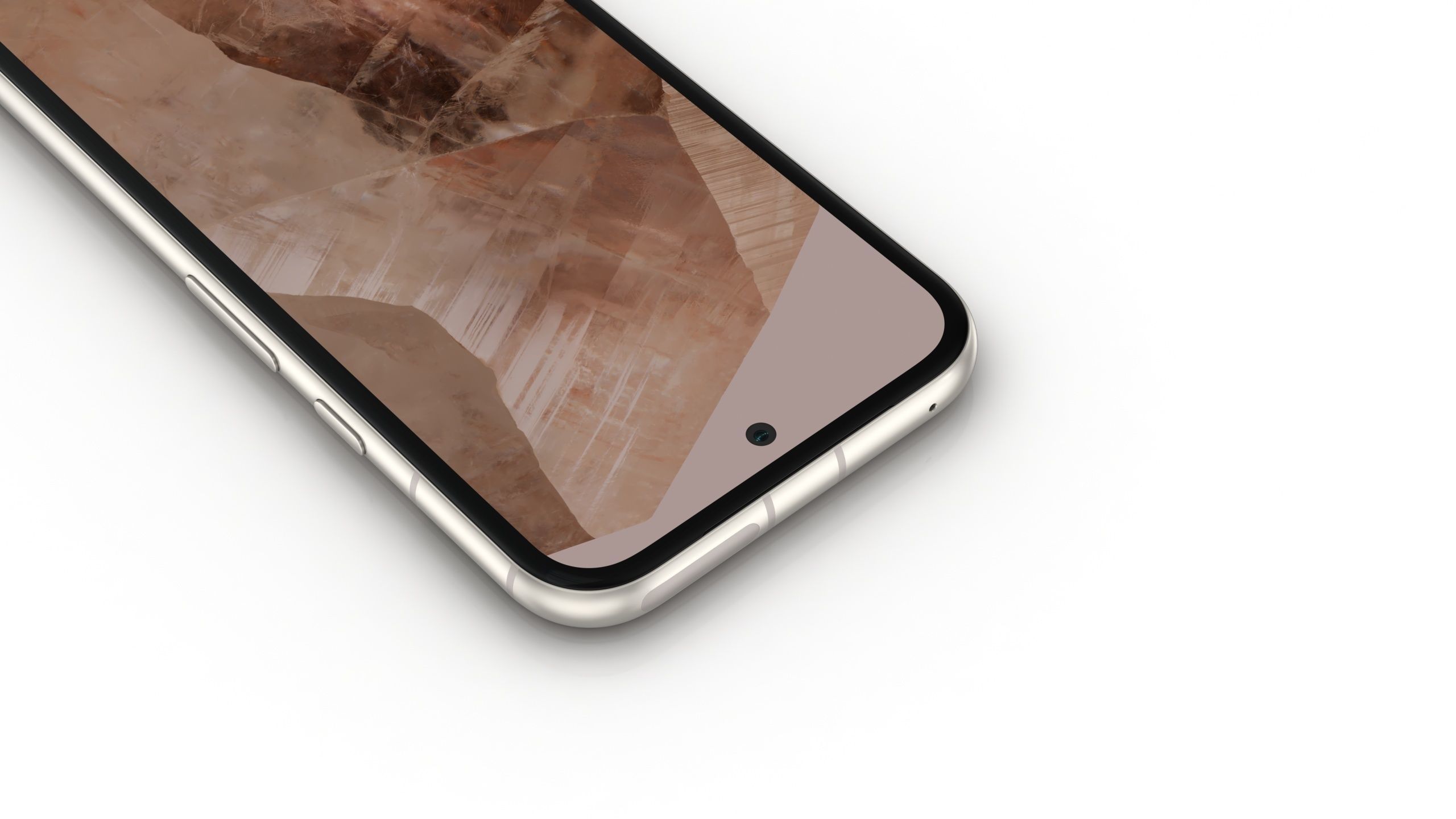 Google Pixel 8a Porcelain Low-poly 3D model_10