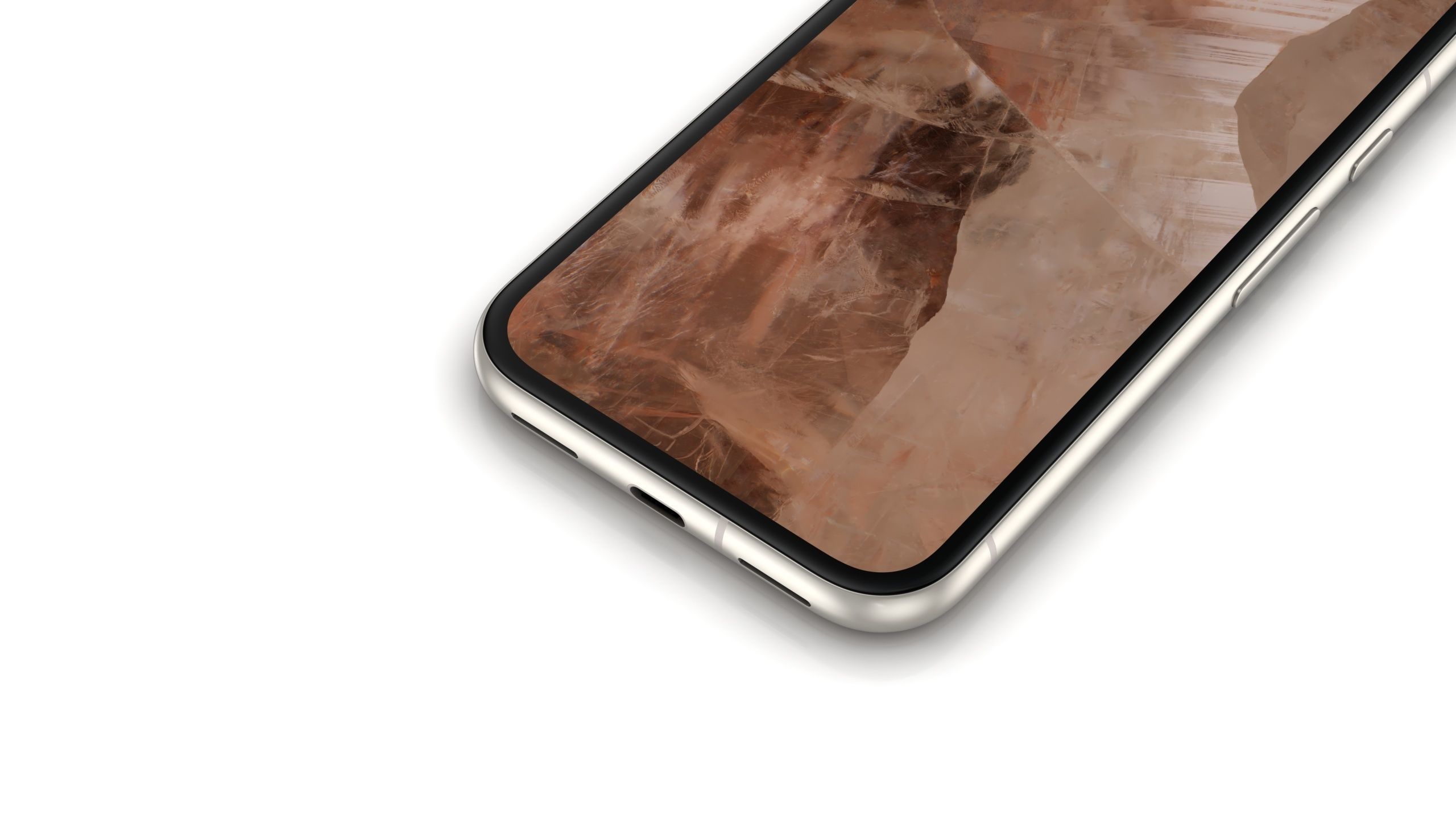 Google Pixel 8a Porcelain Low-poly 3D model_9