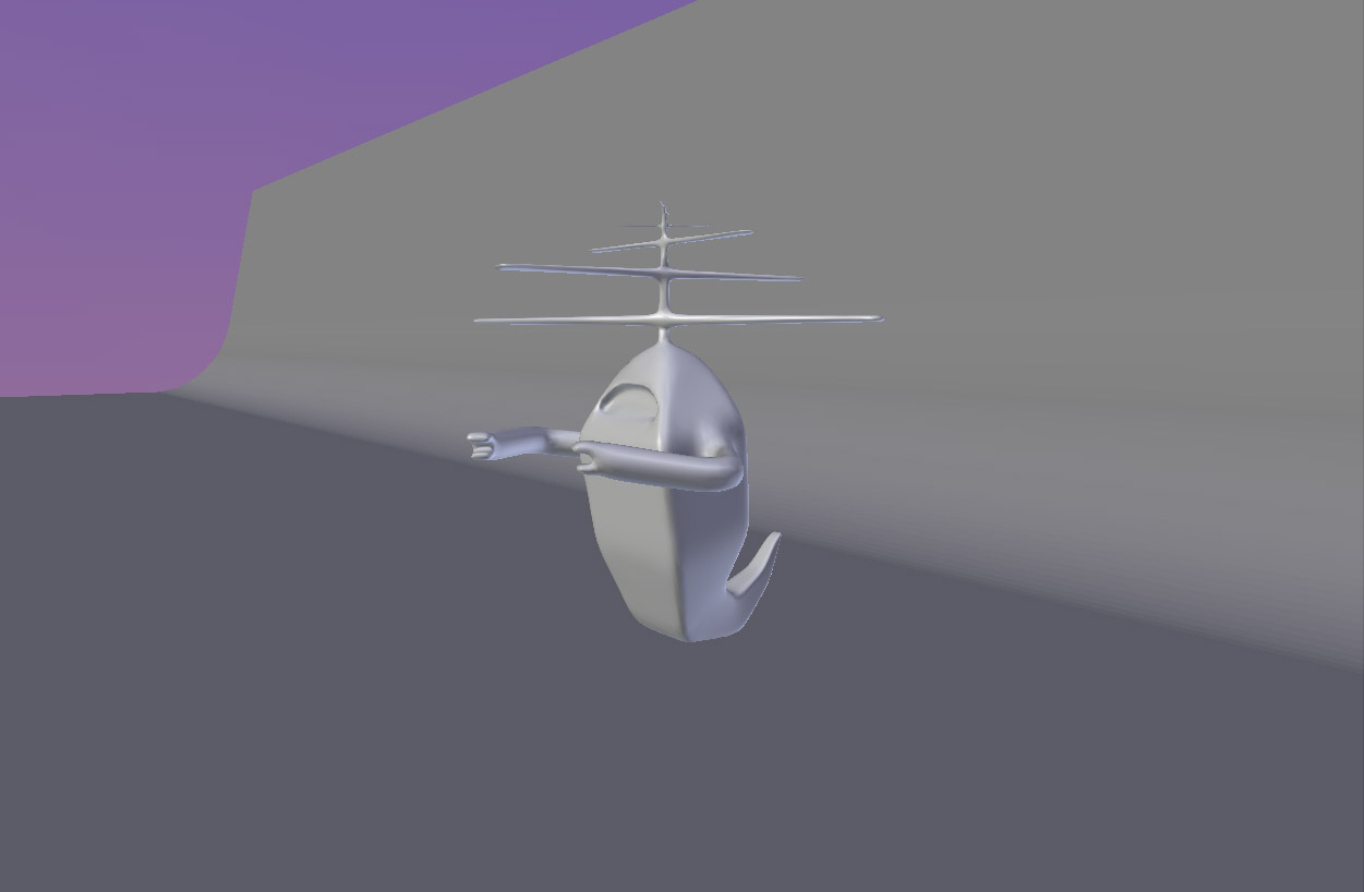 Robot sci fi 3D model_7