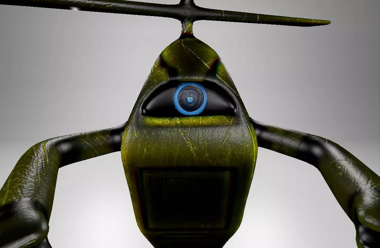 Robot sci fi 3D model_0