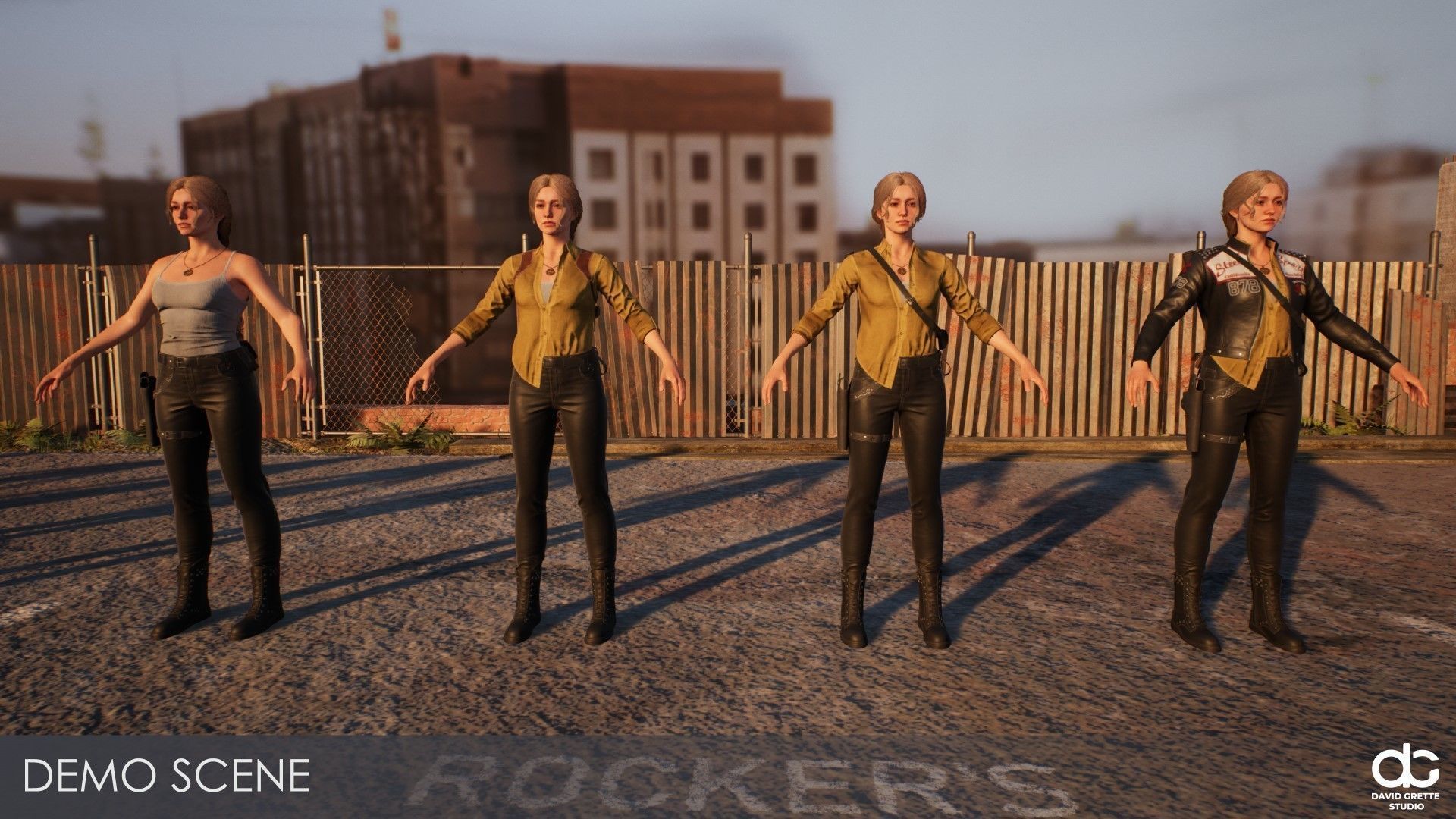 Adventure Character Victoria from Pack 1 Low-poly 3D model_24