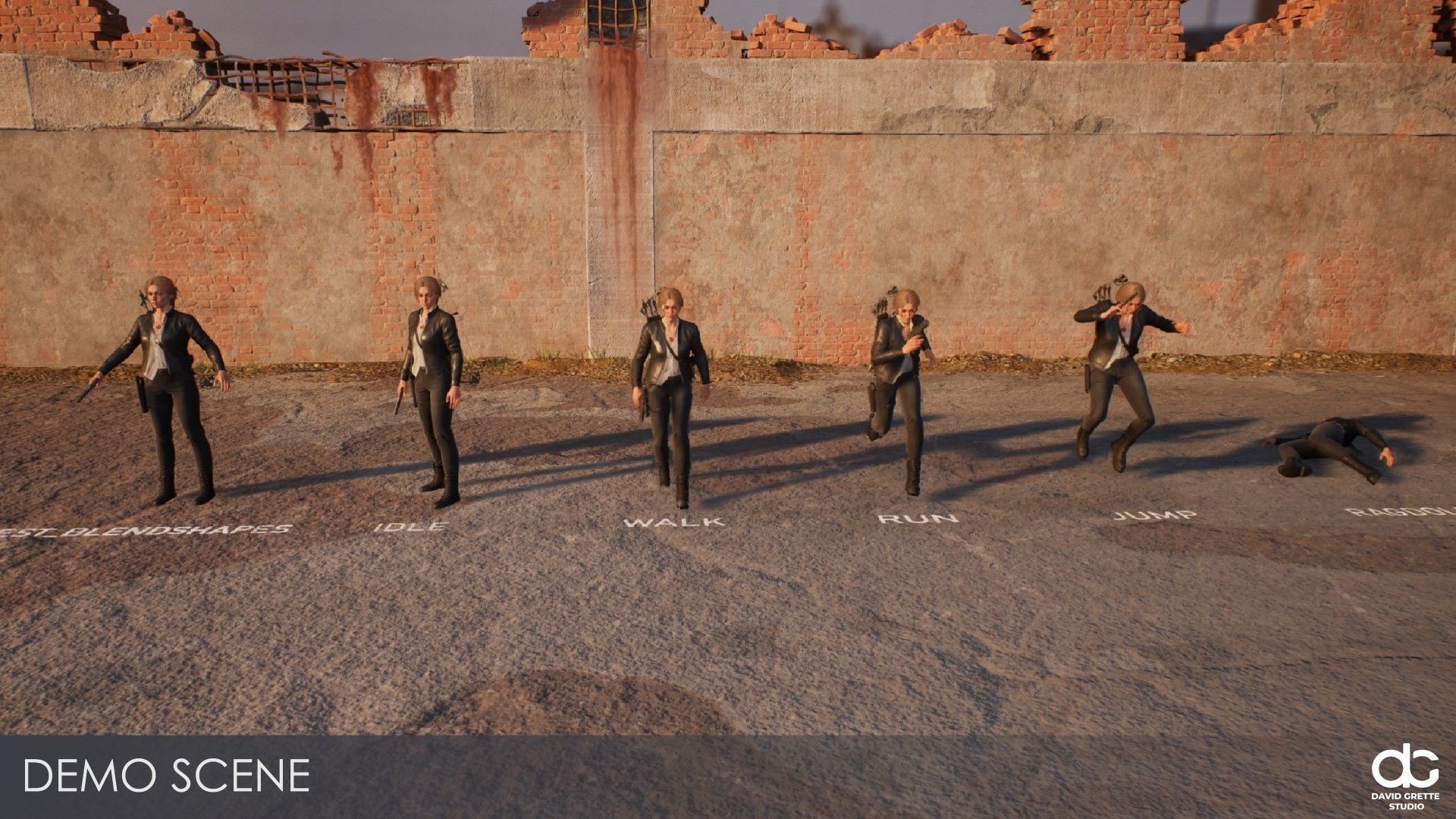 Adventure Character Victoria from Pack 1 Low-poly 3D model_22