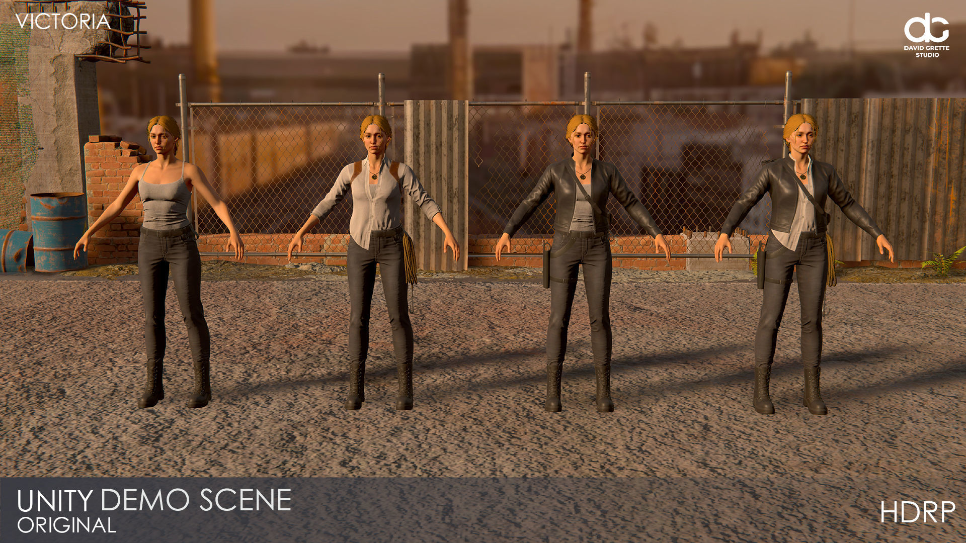 Adventure Character Victoria from Pack 1 Low-poly 3D model_37