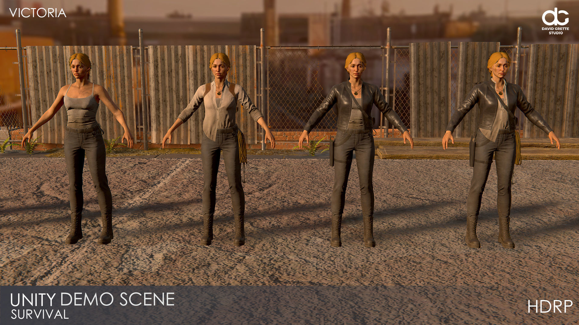 Adventure Character Victoria from Pack 1 Low-poly 3D model_39