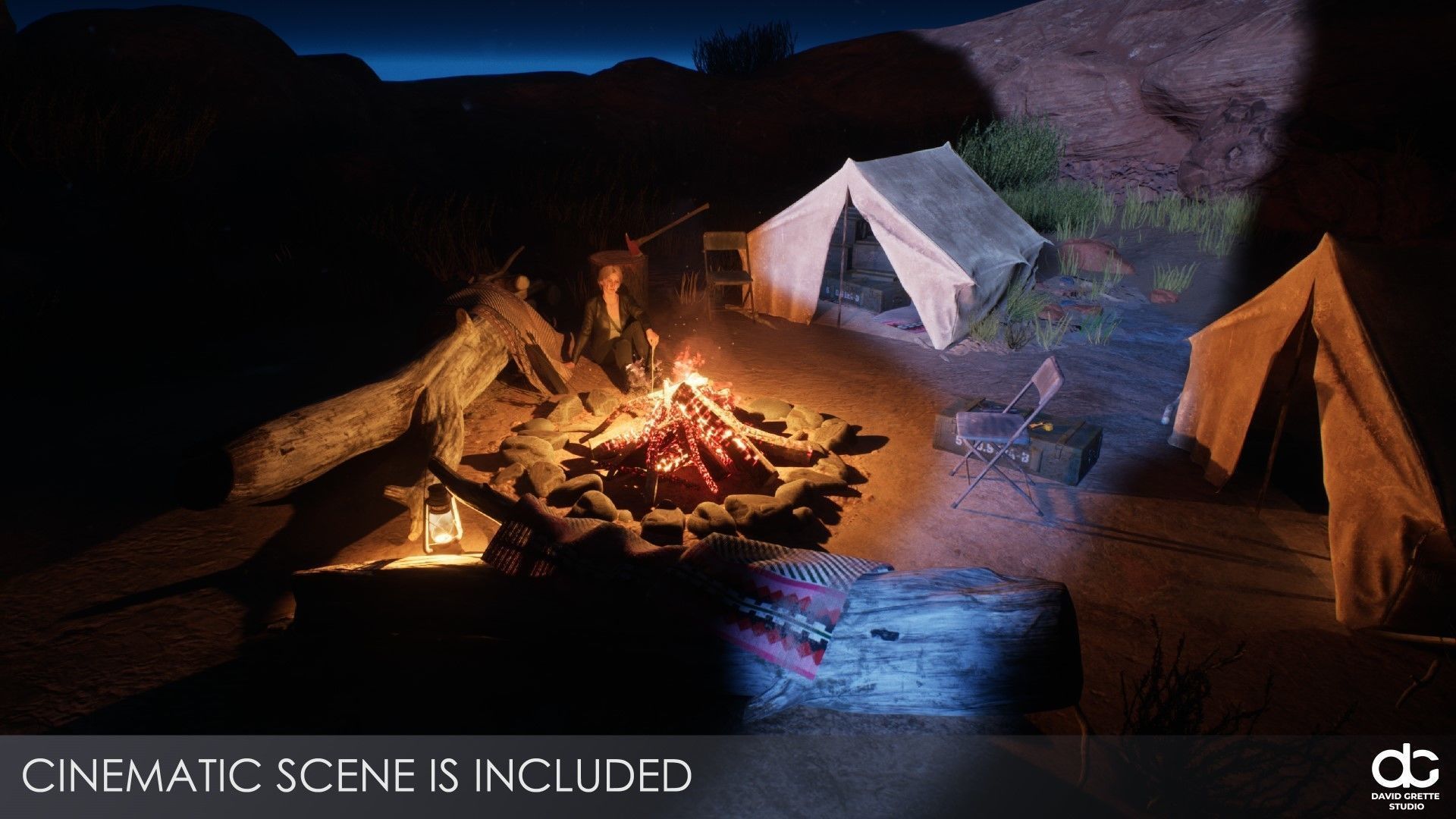 Adventure Character Victoria from Pack 1 Low-poly 3D model_9