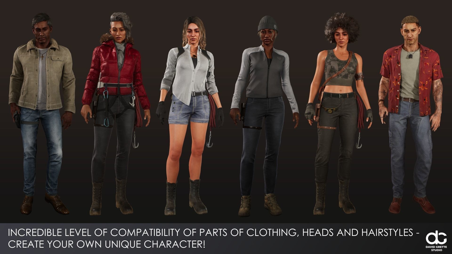 Adventure Character Victoria from Pack 1 Low-poly 3D model_18