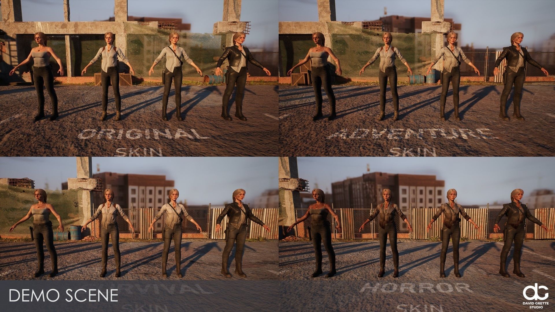 Adventure Character Victoria from Pack 1 Low-poly 3D model_20