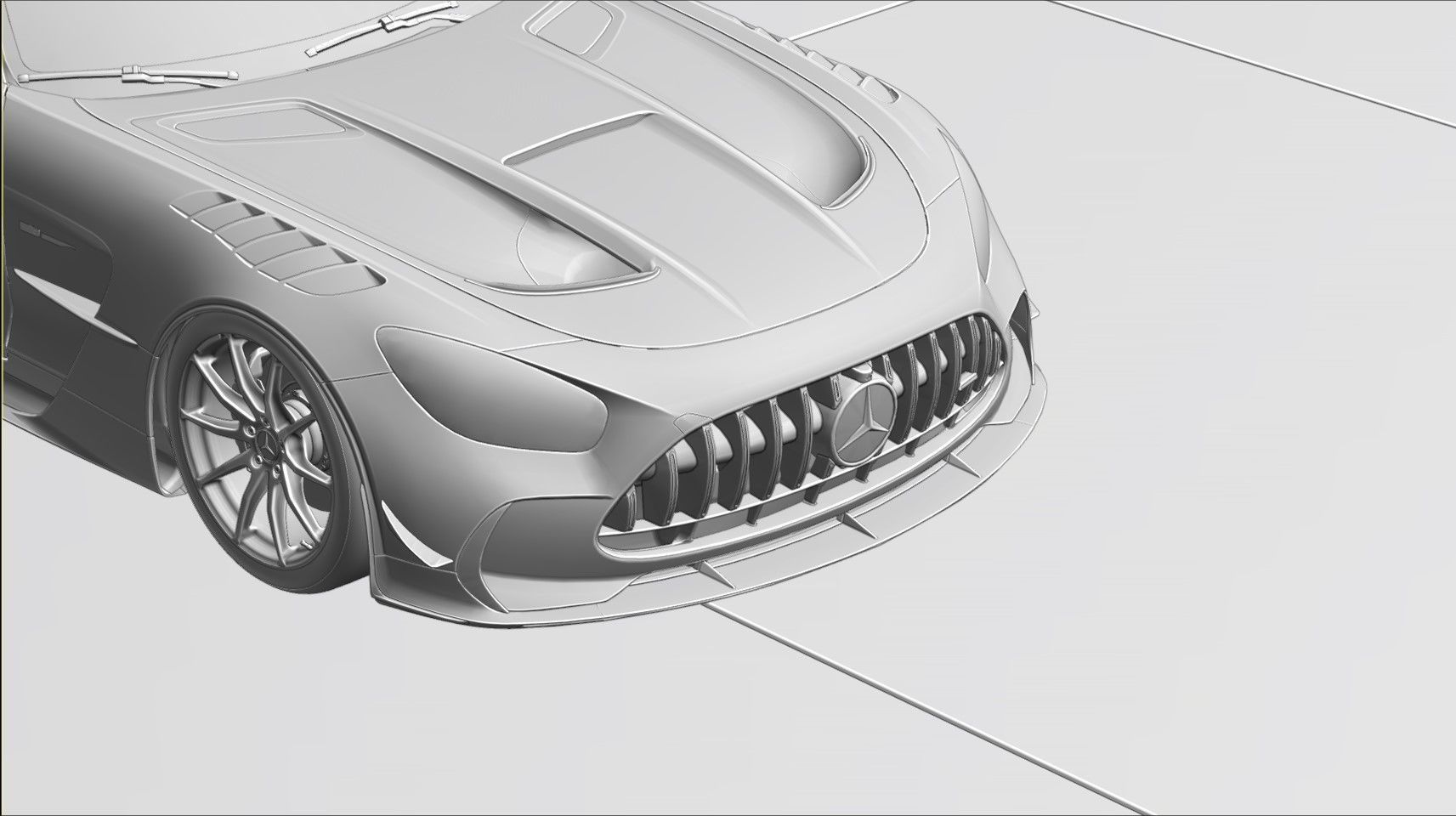 Realistic Helipad In  Snowy Mountains 3D model_12