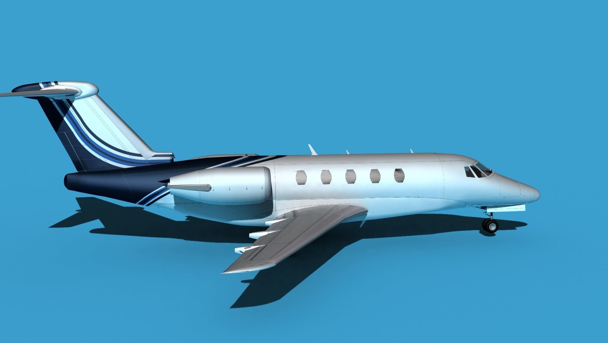 Cessna Citation 650 III V10 3D model_4
