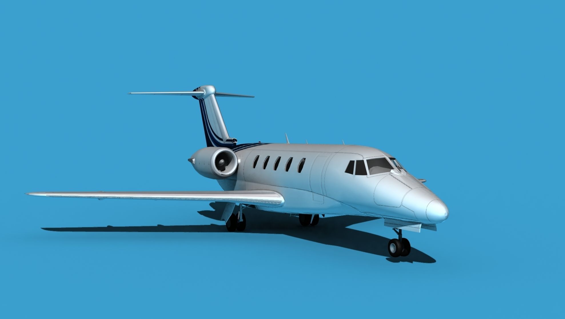 Cessna Citation 650 III V10 3D model_2