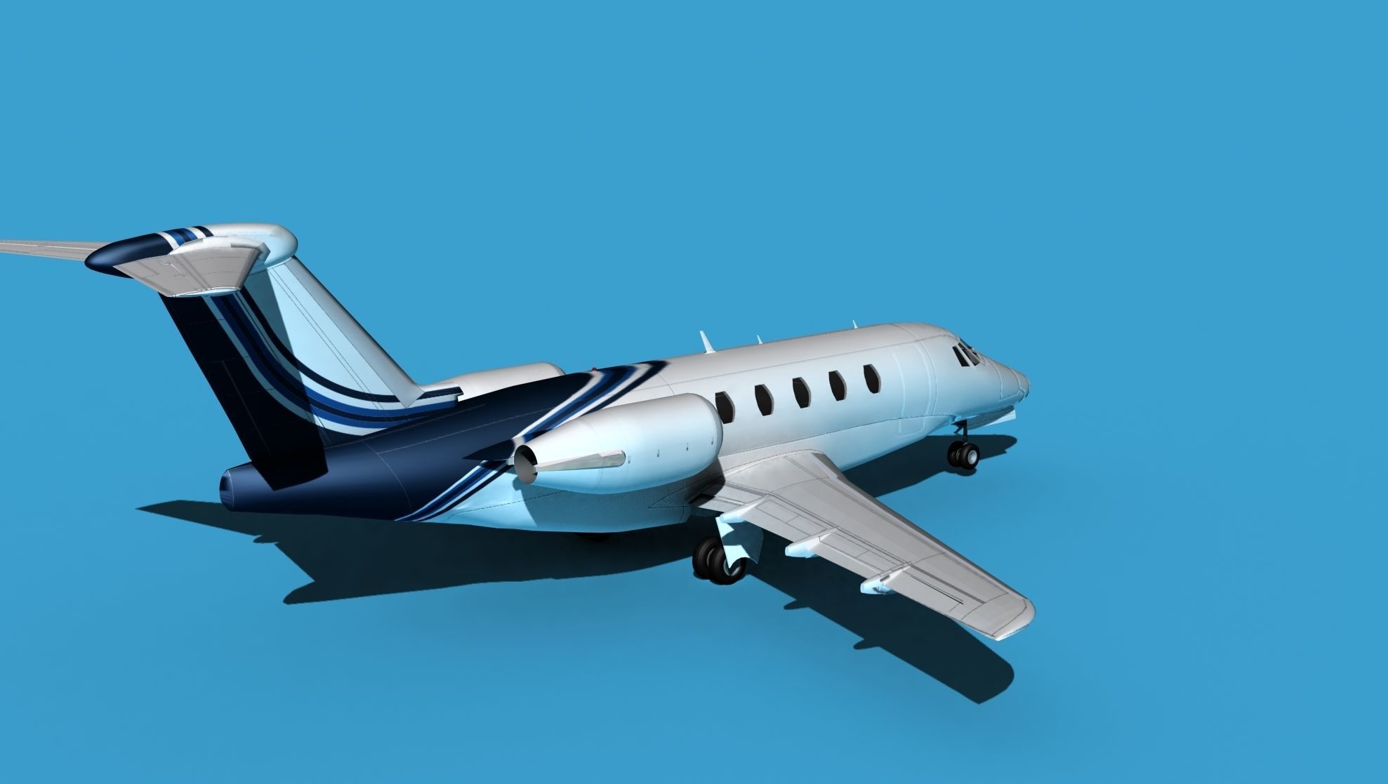 Cessna Citation 650 III V10 3D model_5