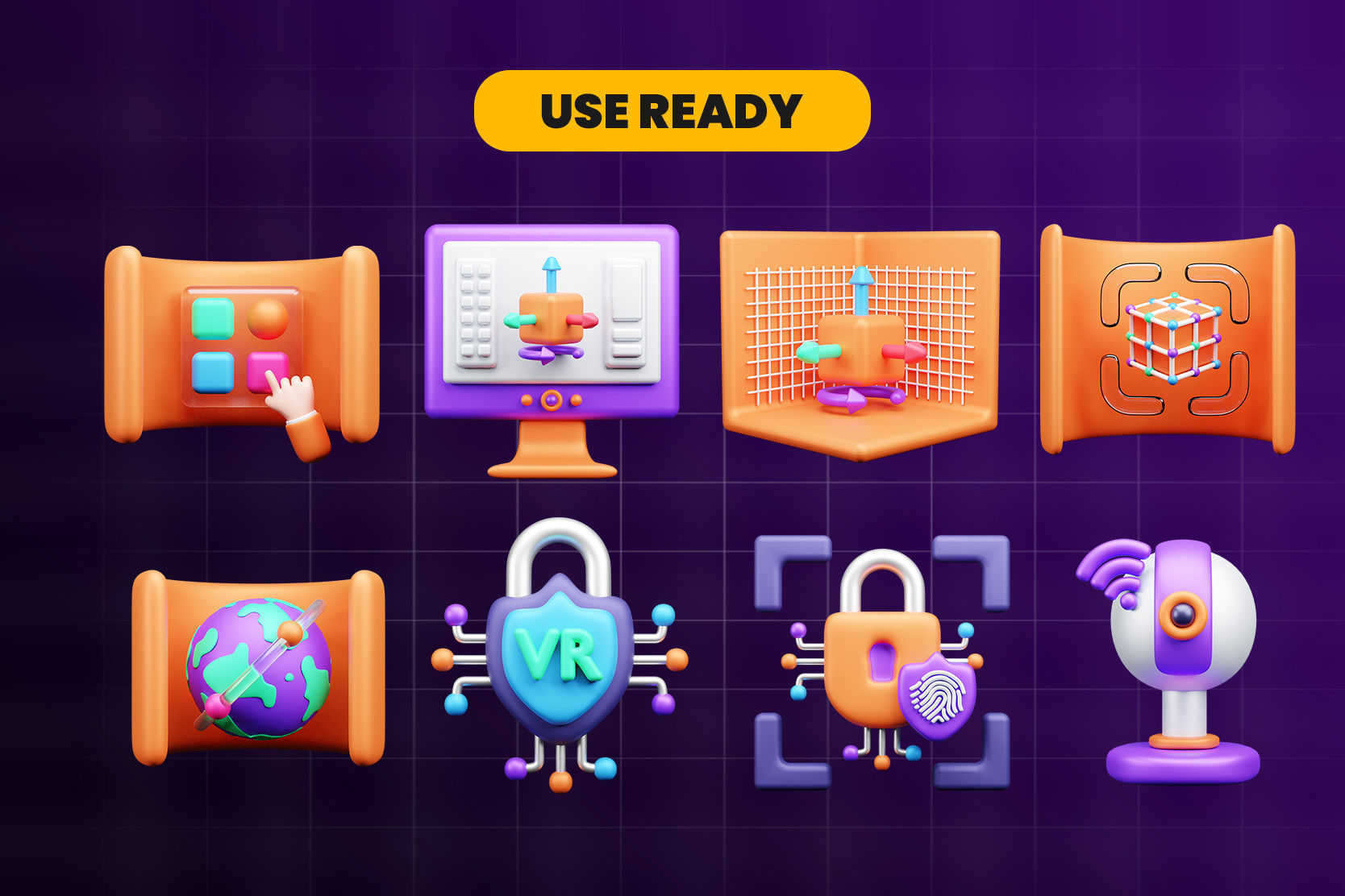 Metaverse 3d Illustration  Icon Pack 3D model_2
