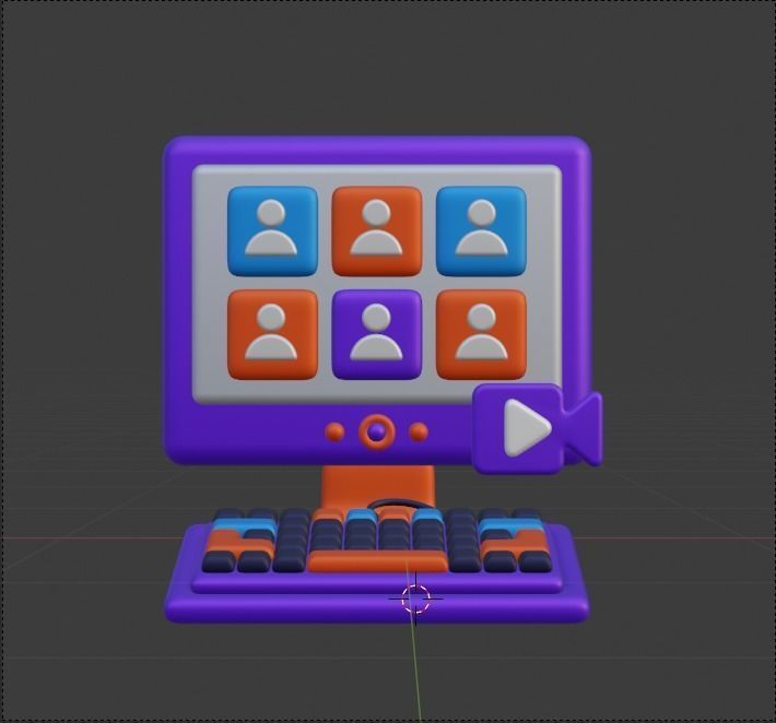 Metaverse 3d Illustration  Icon Pack 3D model_116