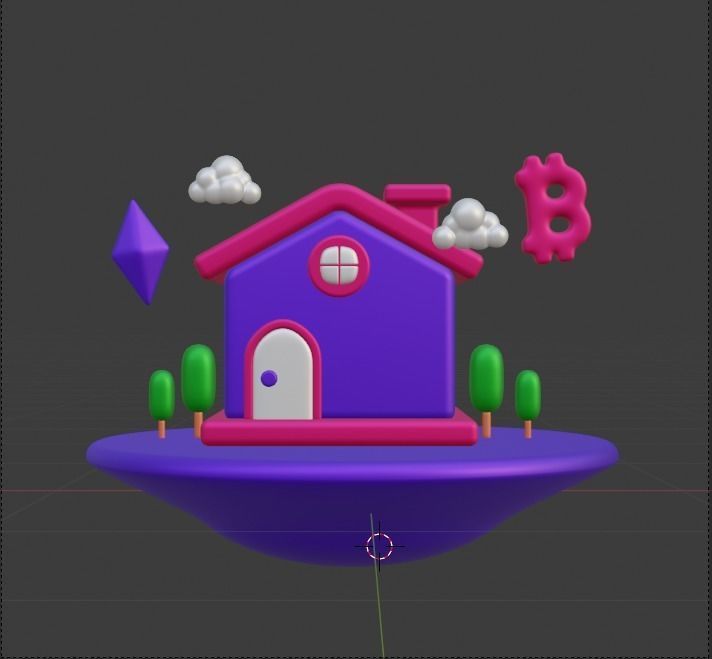 Metaverse 3d Illustration  Icon Pack 3D model_24