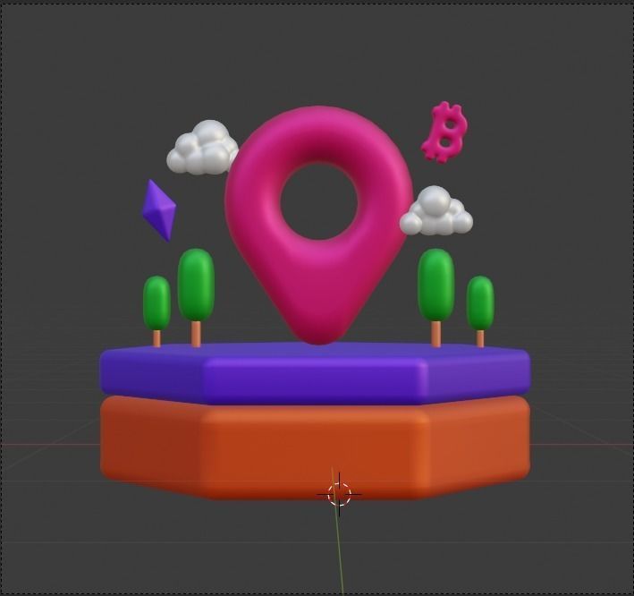 Metaverse 3d Illustration  Icon Pack 3D model_27