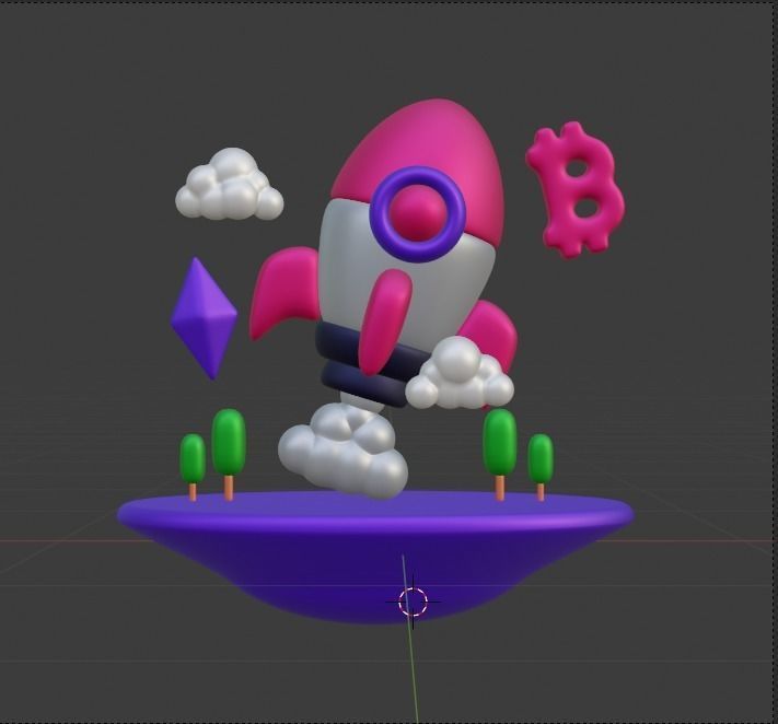 Metaverse 3d Illustration  Icon Pack 3D model_17