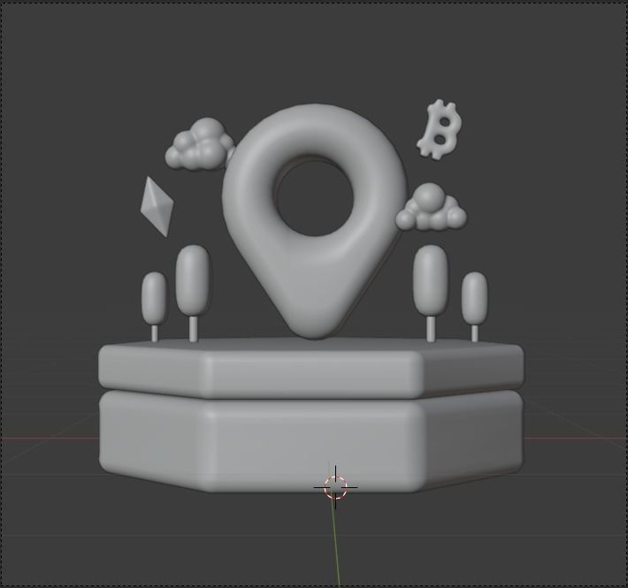 Metaverse 3d Illustration  Icon Pack 3D model_25