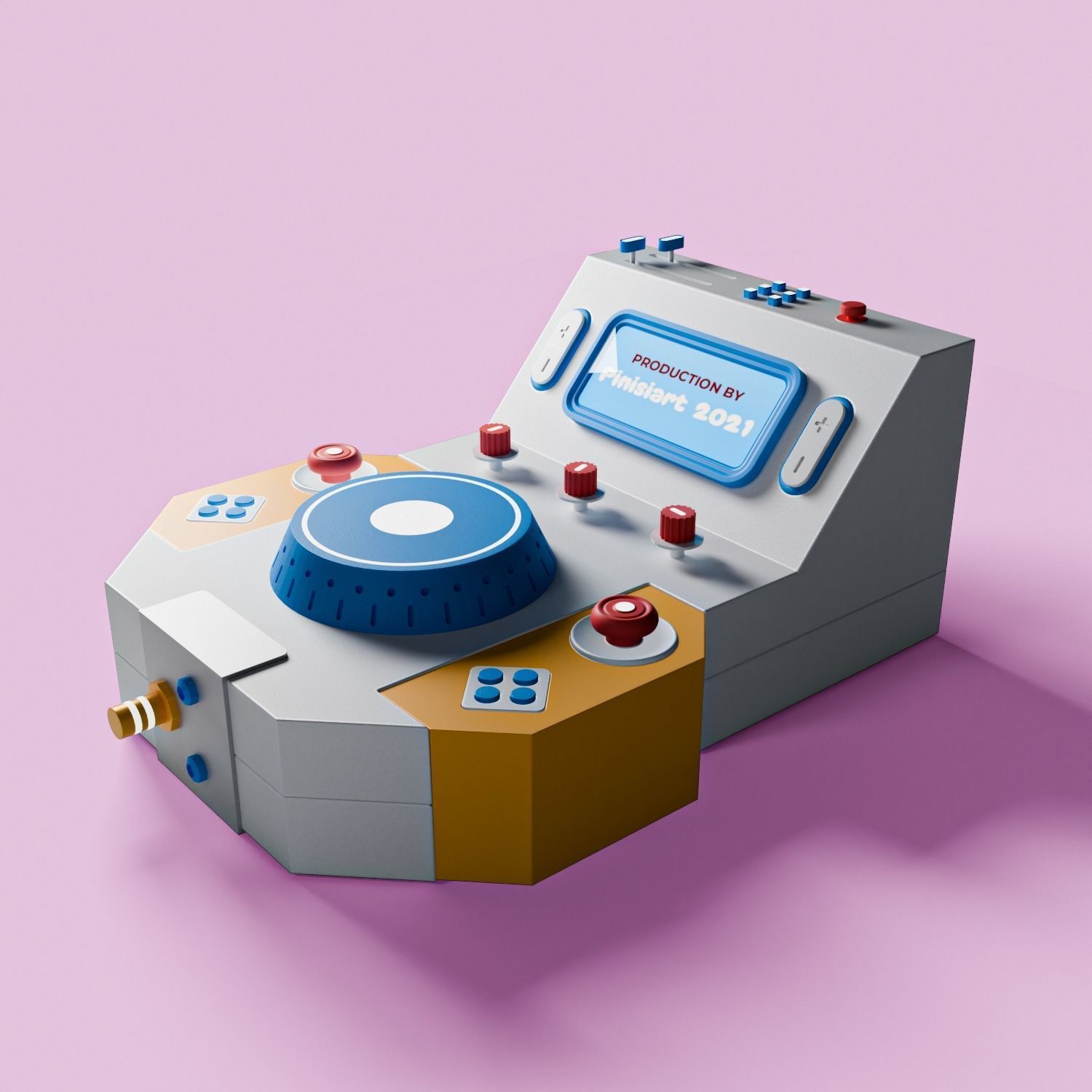 remote control 3D model_2