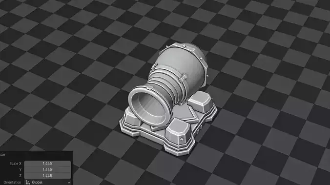 Ricochet Cannon 3D model