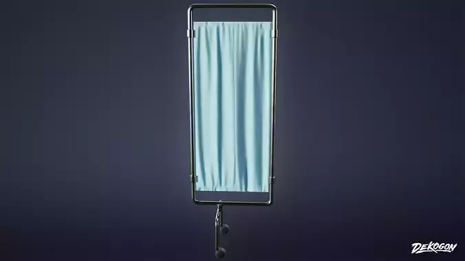 HOSPITAL - Standing Curtain 01 - LOW POLY