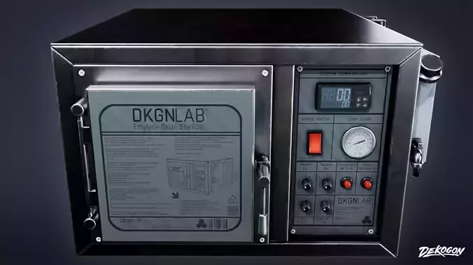 HOSPITAL - Sterilizer 01 - LOW POLY